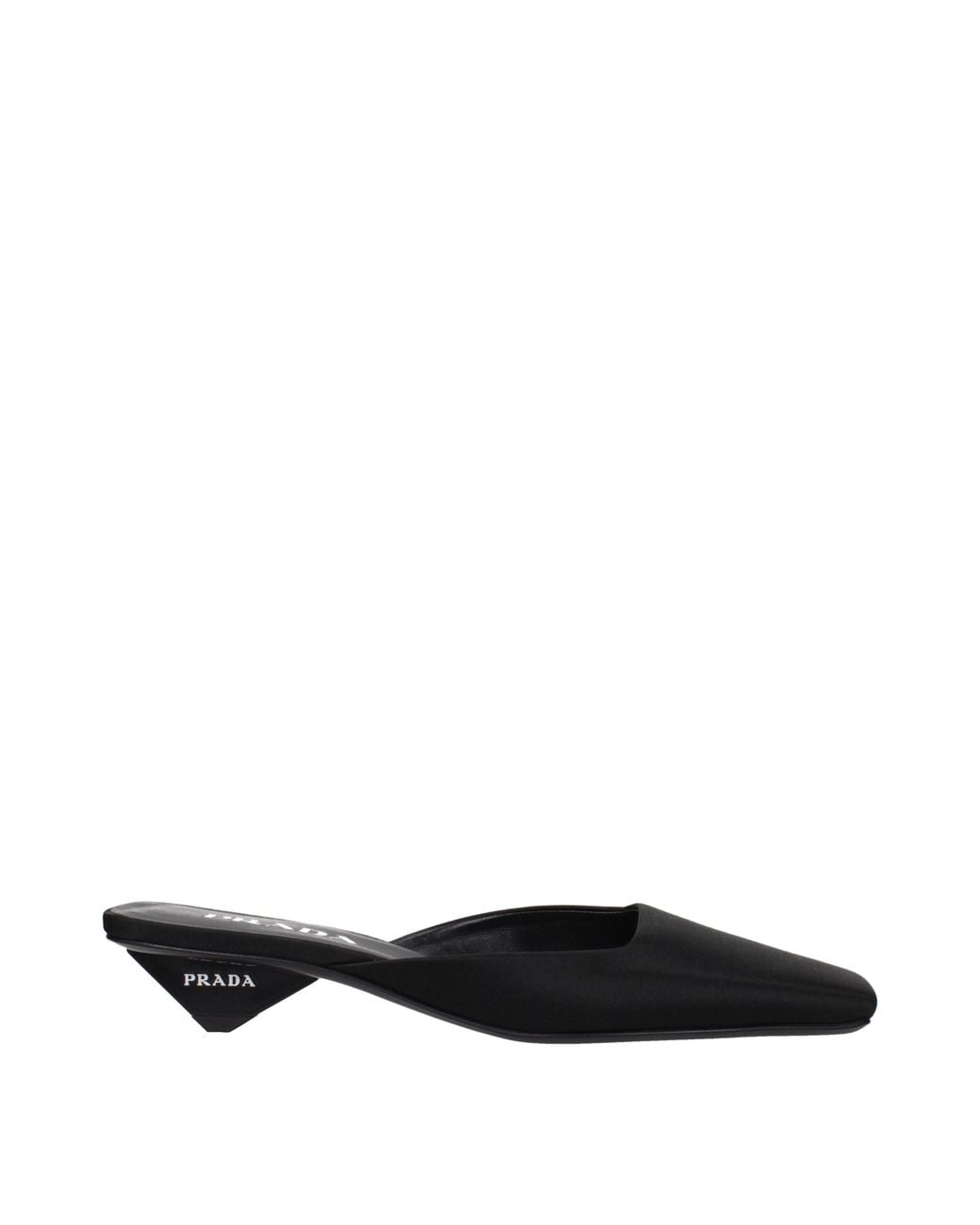 Prada Black Satin Sandals