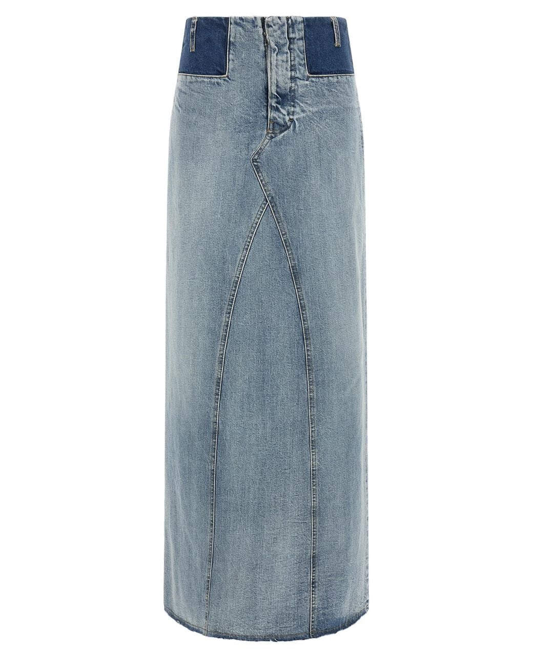 Maison Margiela Blue Maison Margiela Deconstructed Denim Skirt