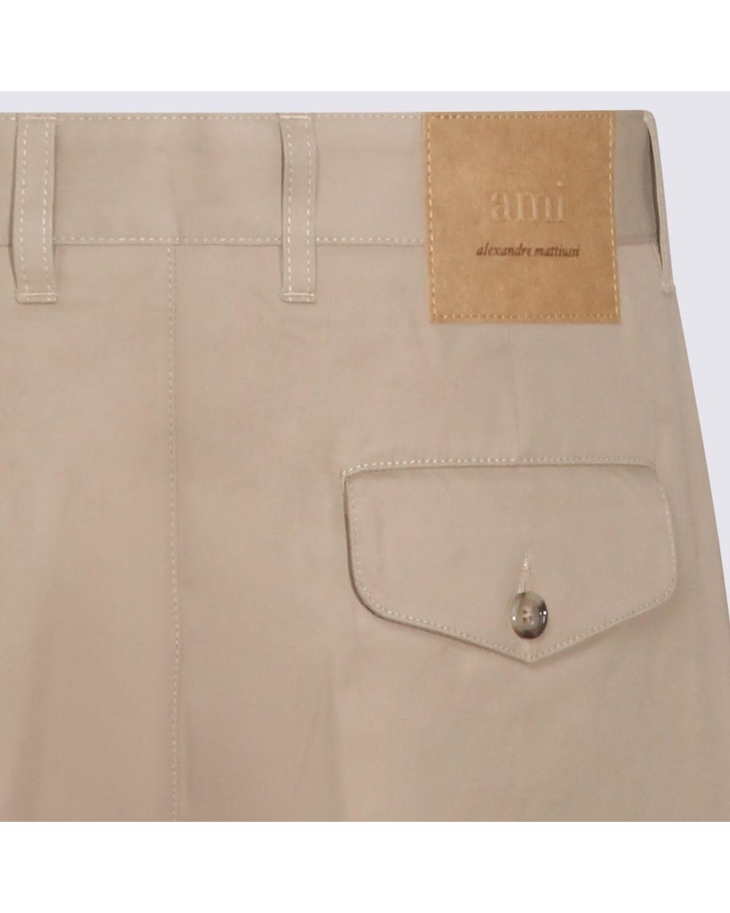 AMI Natural Cotton Pants for men