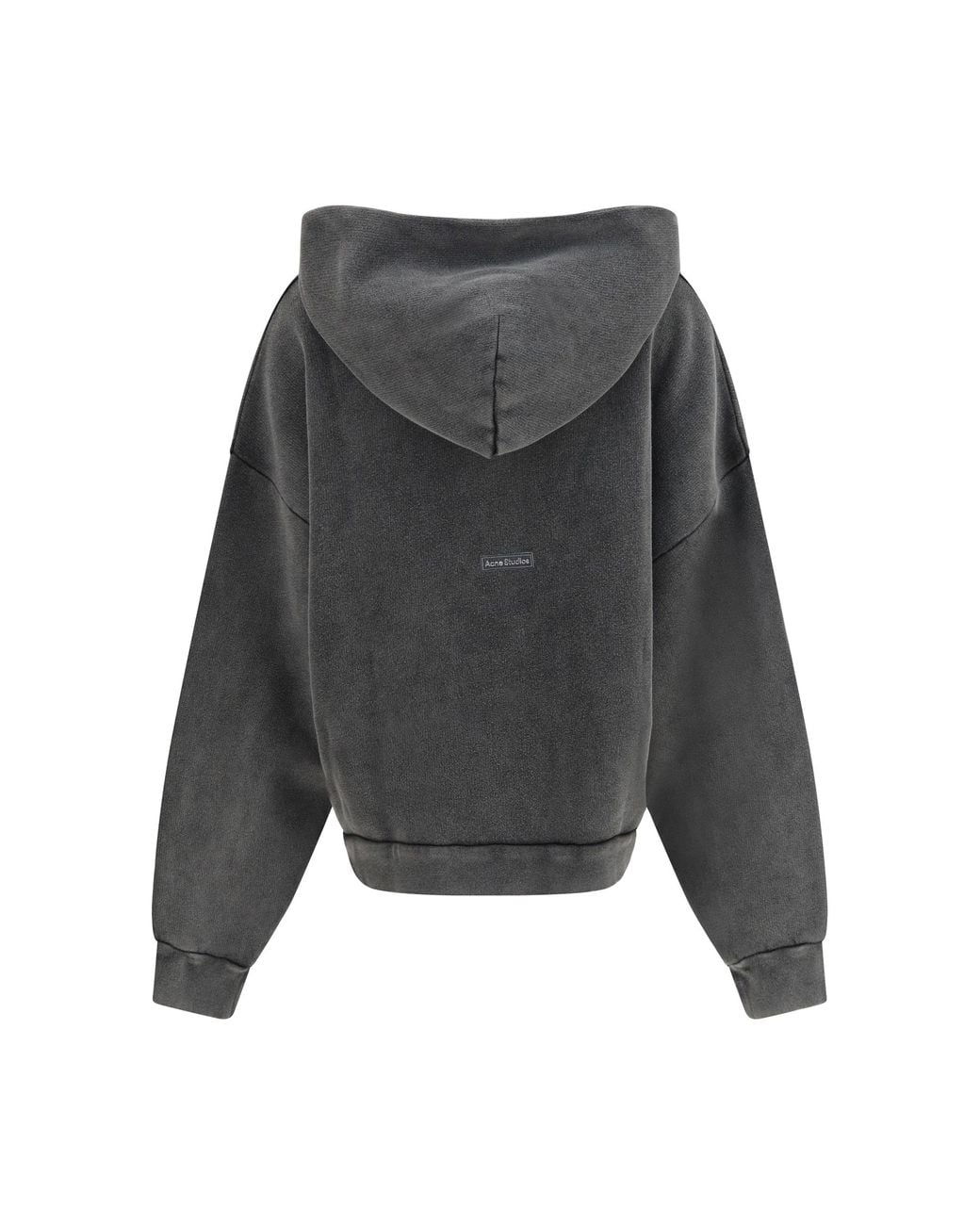 Acne Gray Cotton Hoodie Sweater