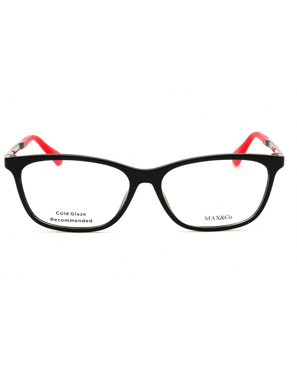 MAX&Co. Black Max & Co Mo5054 Rectangular Injected Propionate Eyeglasses