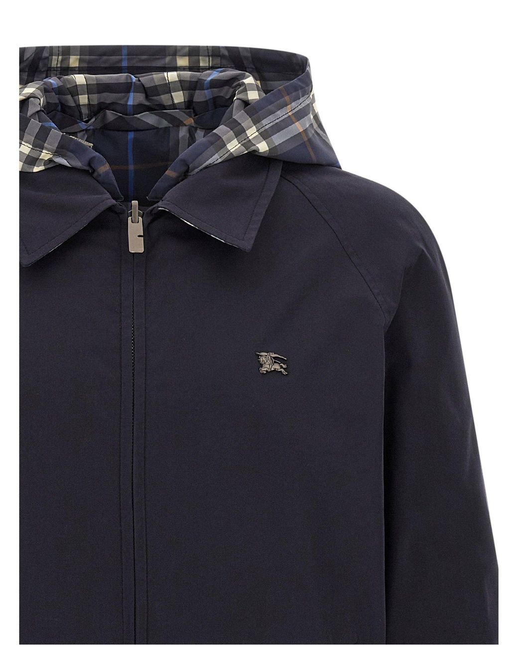 Burberry Blue Reversible Cotton Jacket