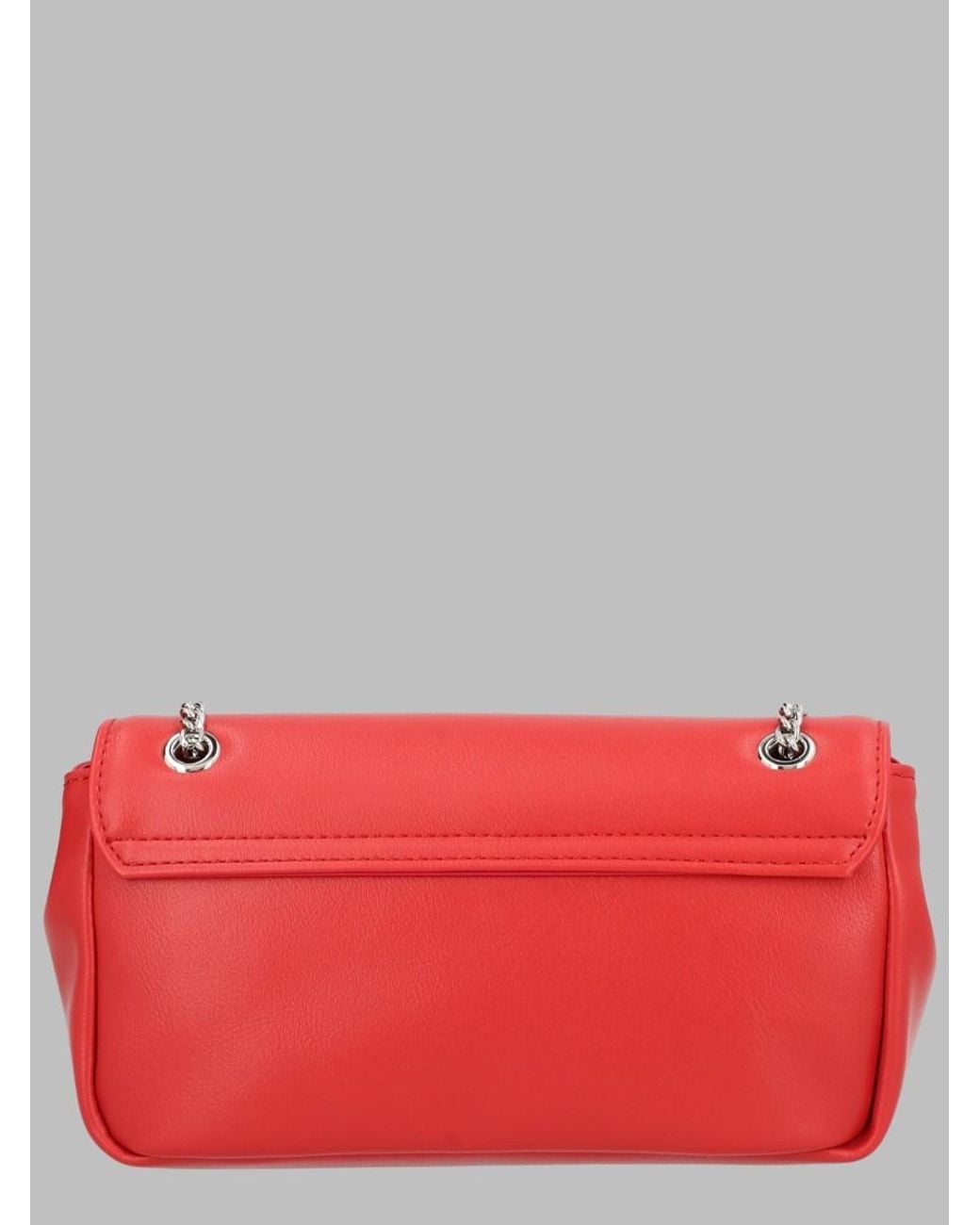 Vivienne Westwood Red Chain Shoulder Bag Polyester