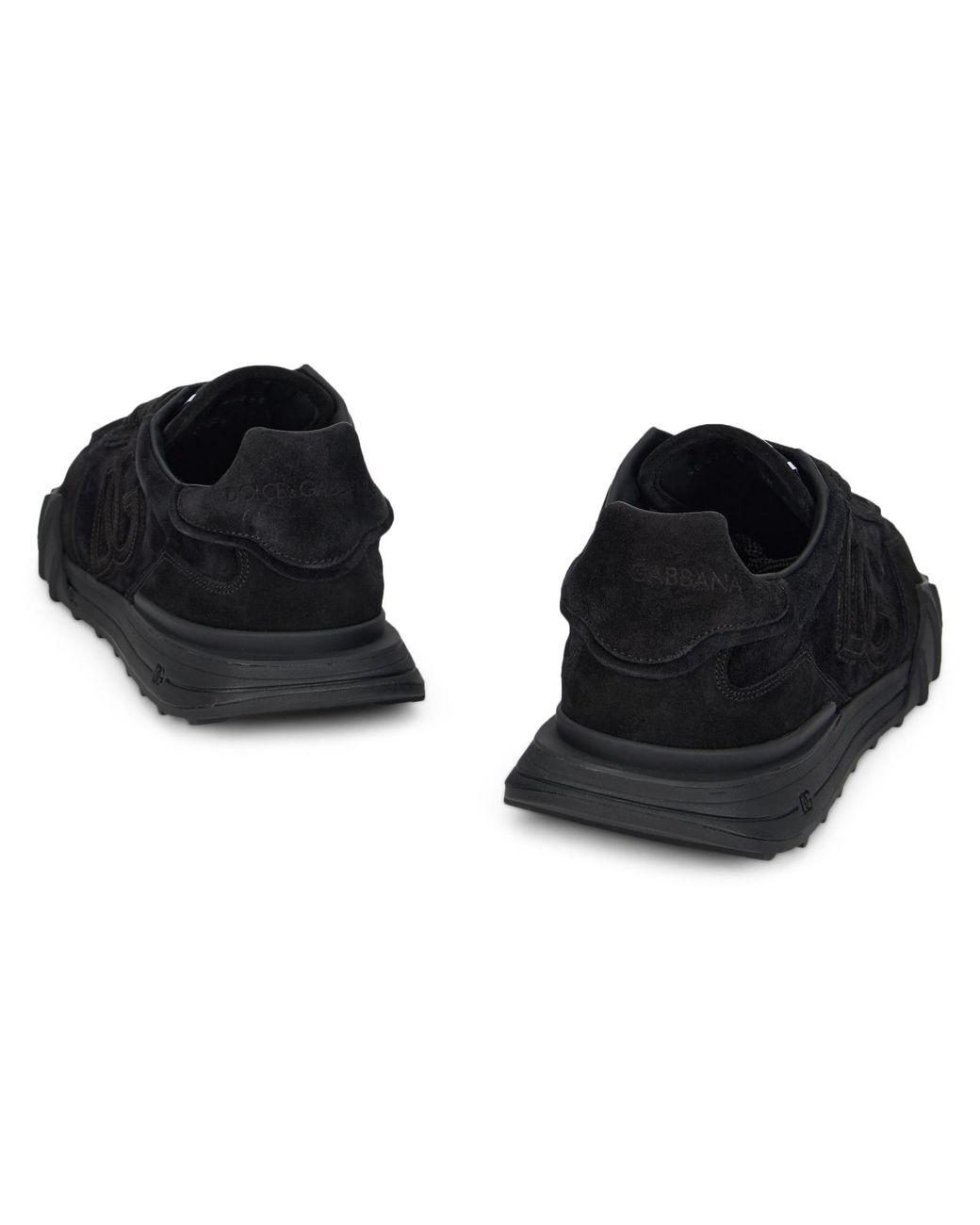 Dolce & Gabbana Black Trainers With Reinforced Sole Viscose for men