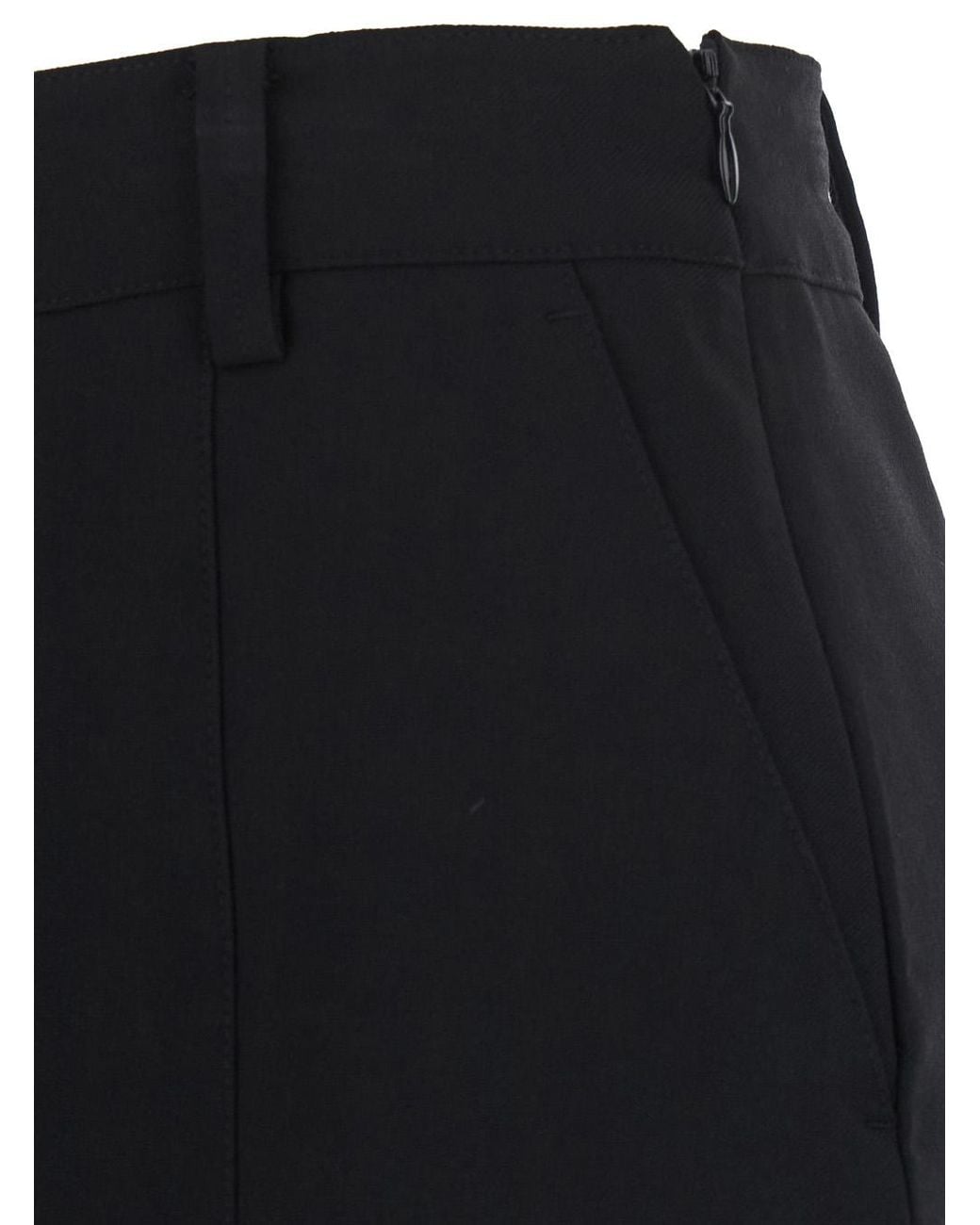 DUNST Black Mini Skirt Wool Blend Polyester