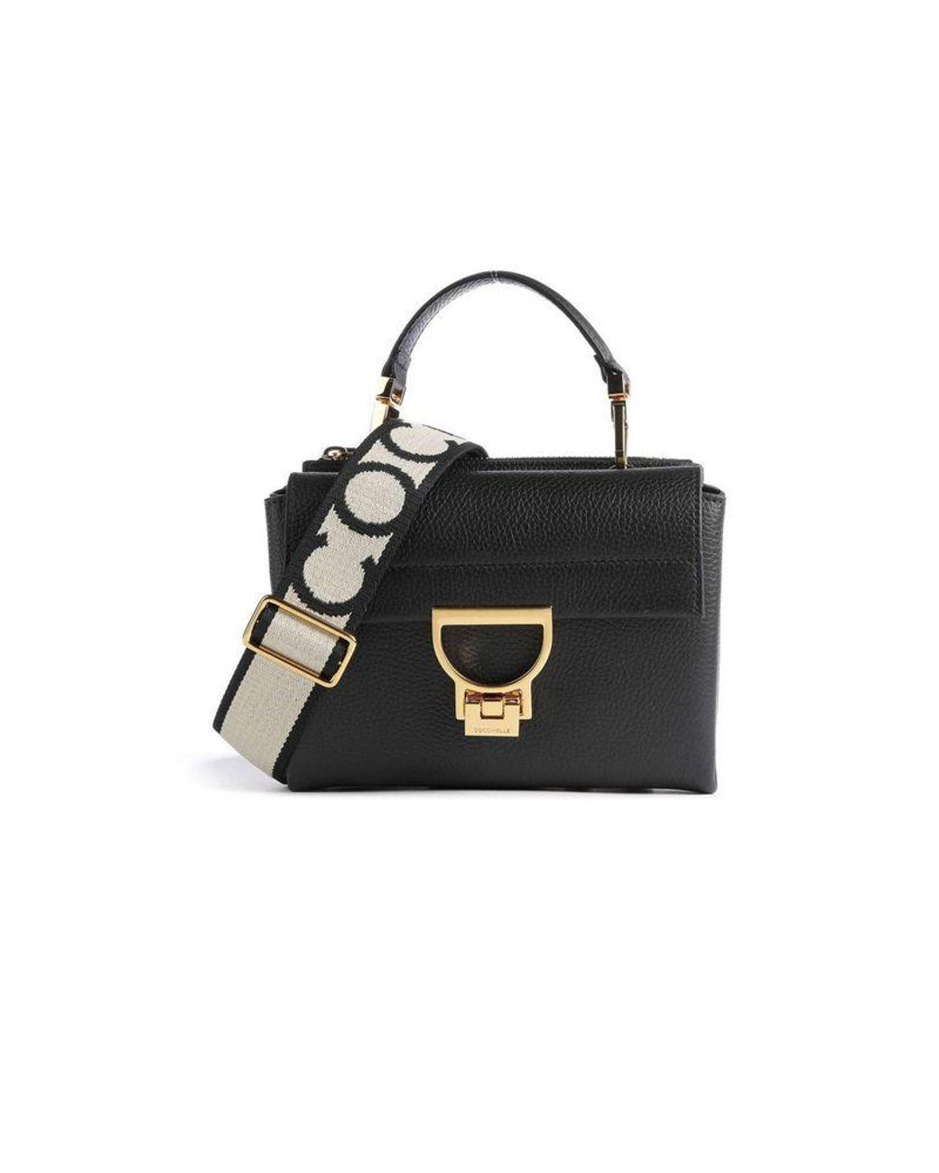 Coccinelle Black Crossbody Bag Cowhide