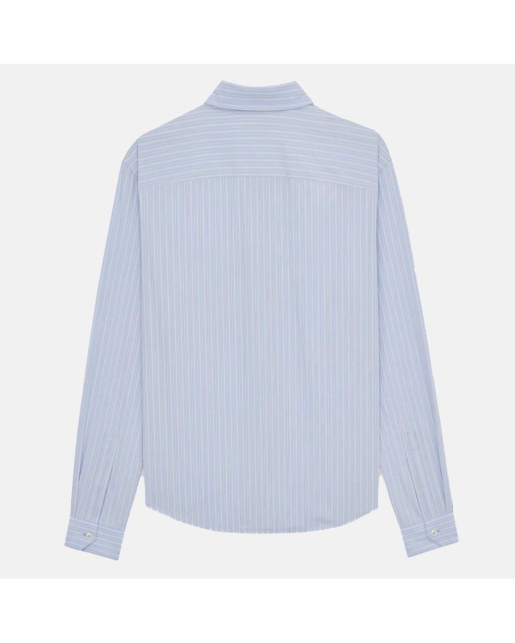 Saint Laurent Blue Light Cotton Shirt