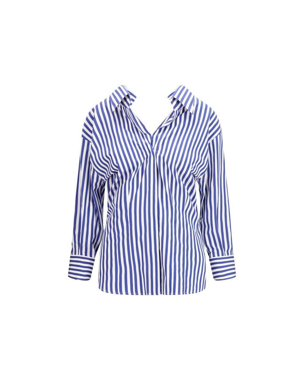 Givenchy Blue Cotton Pattern Shirt