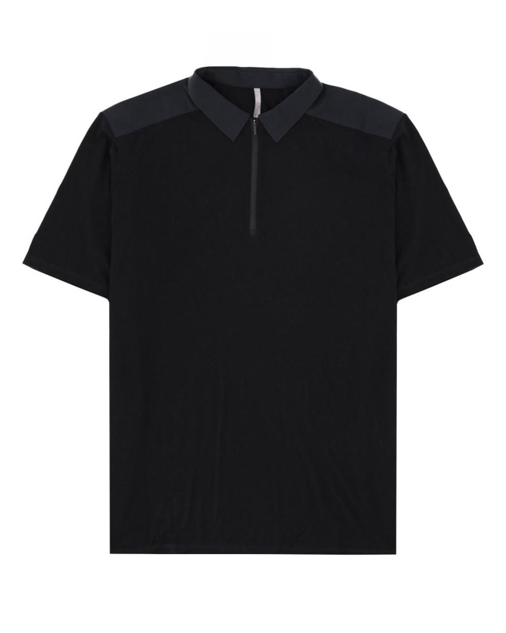 Veilance Black Veilance Wool Nylon Zip Polo for men