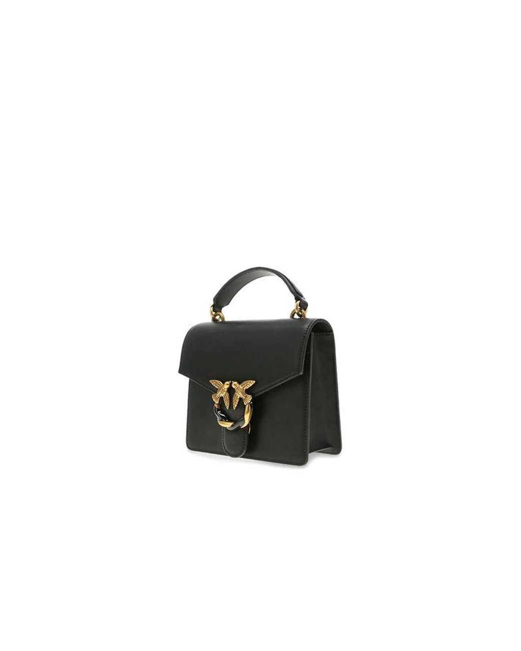 Pinko Black Crossbody Bag Cowhide Crossbody-Bags