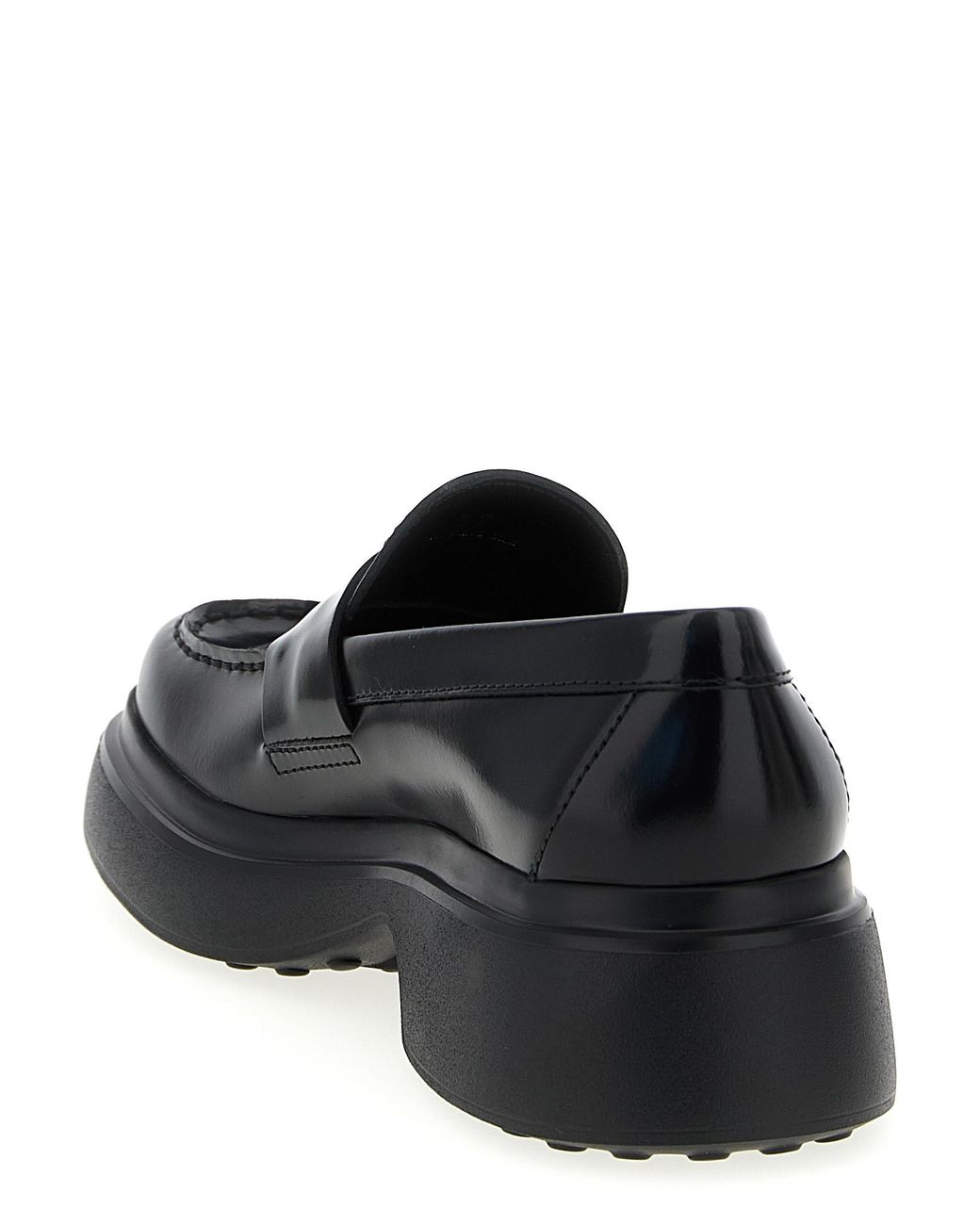 Tod's Black Leather Loafers