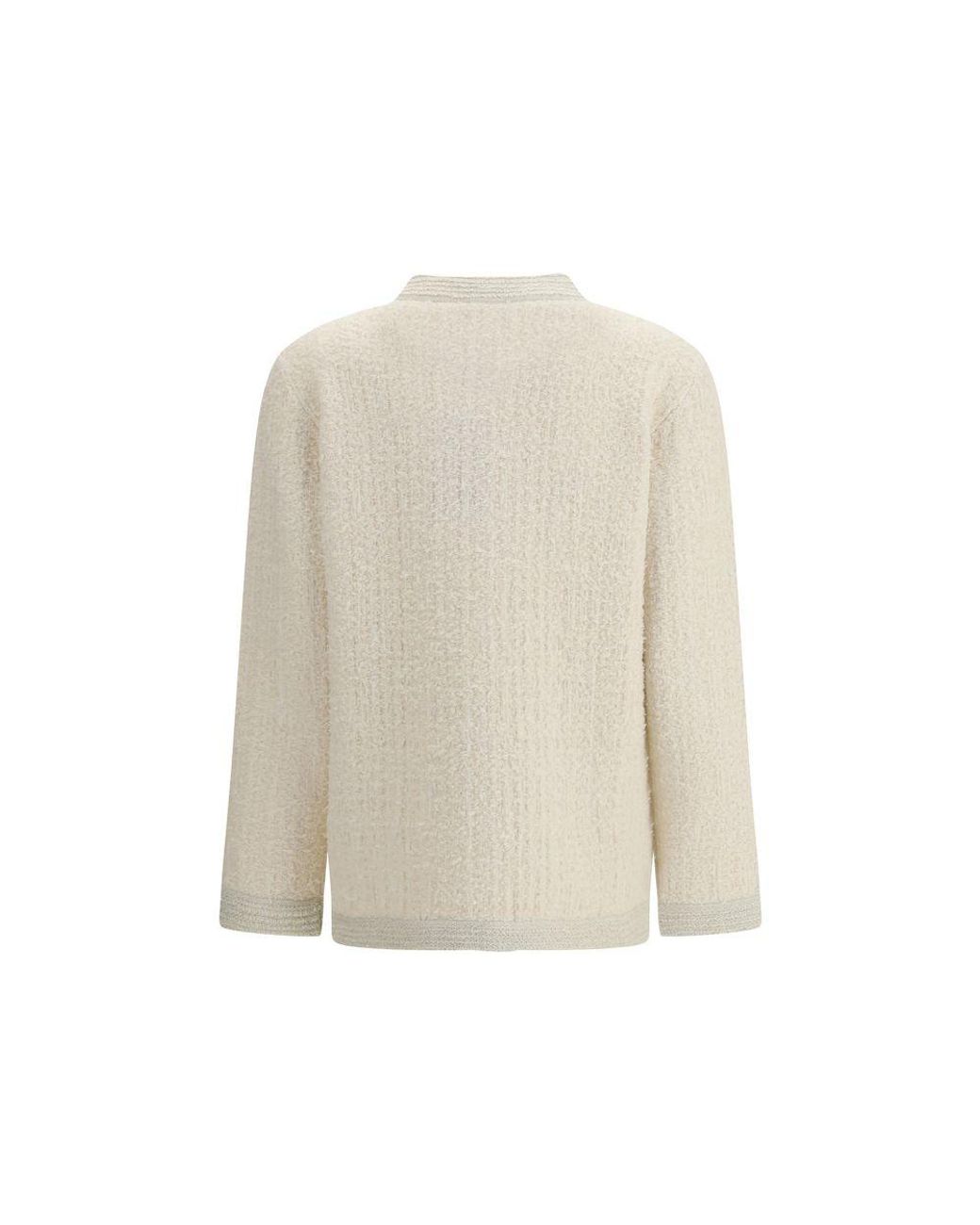 Gucci Natural Beige Wool Cardigan