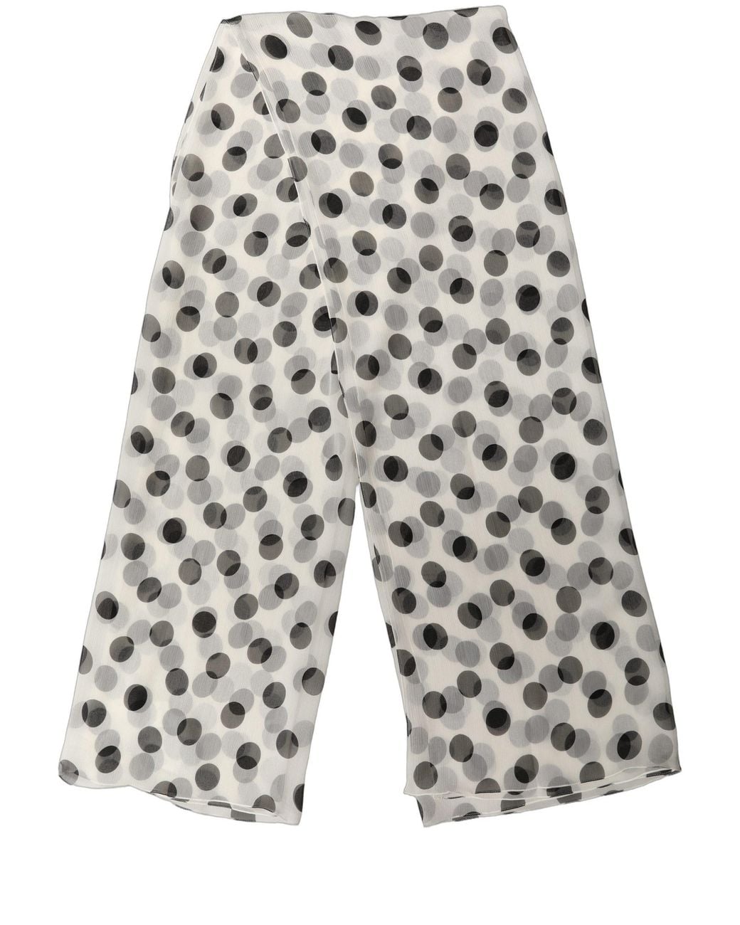 Dolce & Gabbana Gray Polka Dot Shawl Stole Scarf And Silk