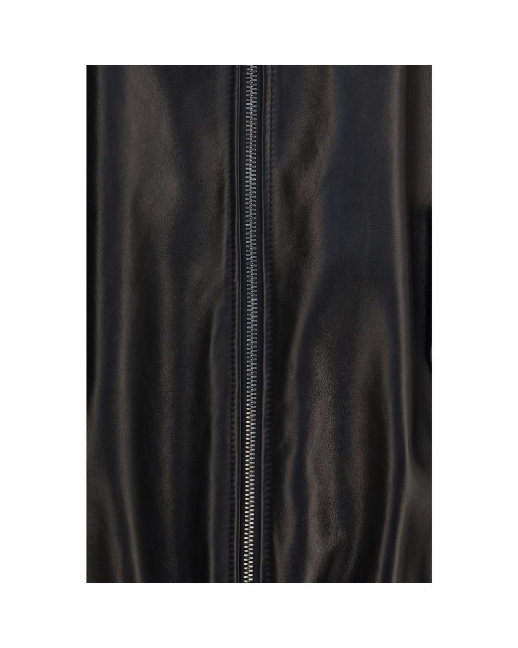 Brunello Cucinelli Black Brunello Cucinelli Lamb Leather Jacket