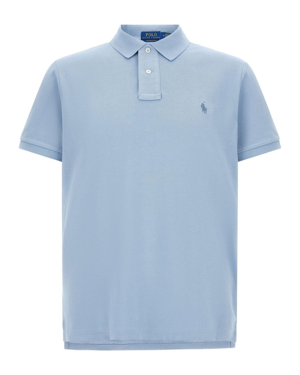 Polo Ralph Lauren Blue Cotton Piqué Pony Polo for men