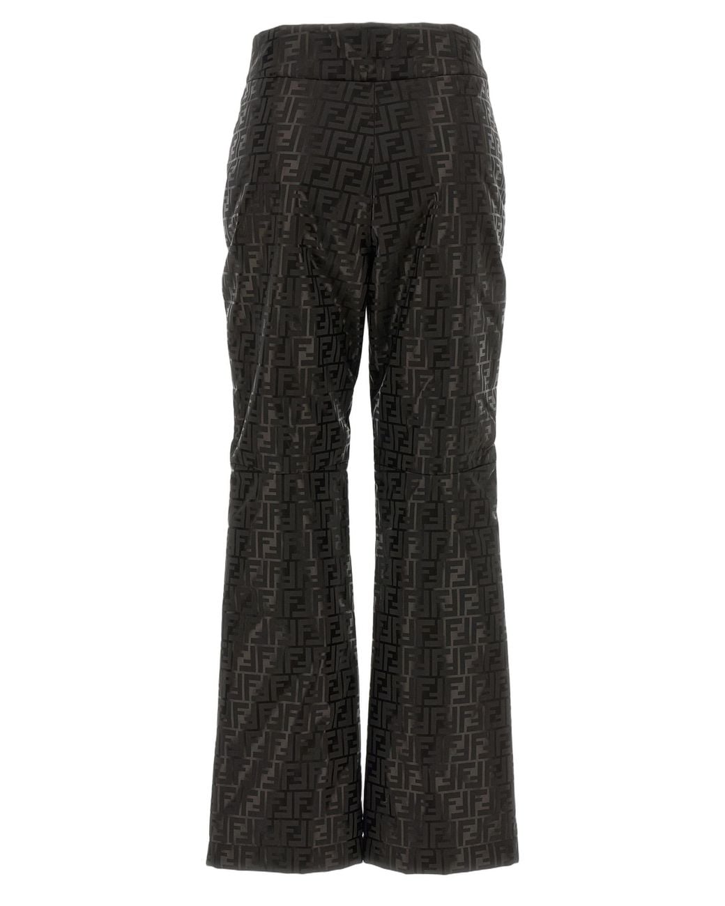 Fendi Black Fendi Ff Monogram Cotton-Polyamide Trousers