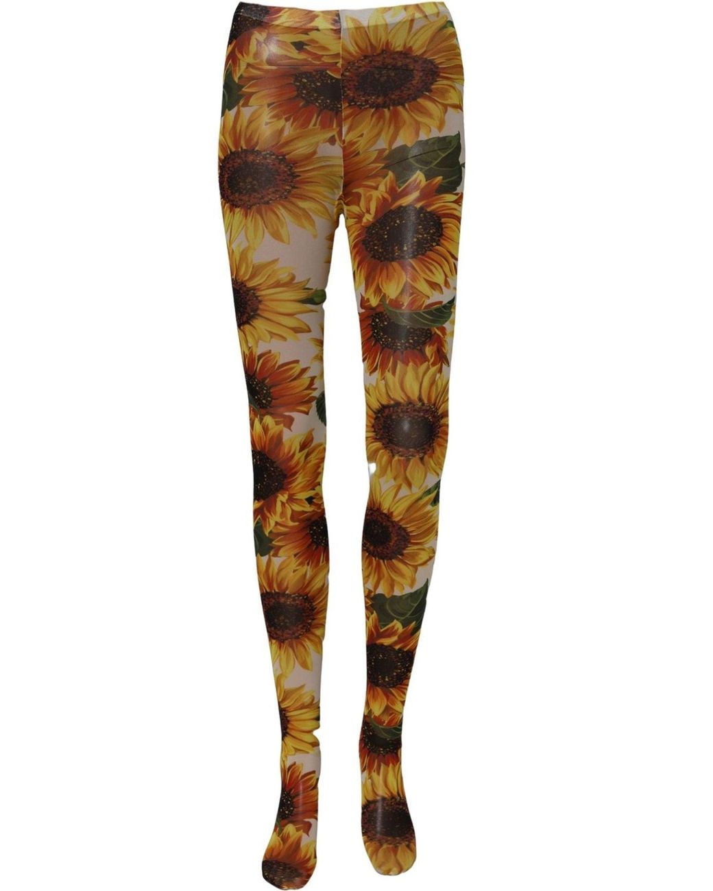 Dolce & Gabbana Multicolor Dolce & Gabbana Sunflower-Print Nylon Tank Top
