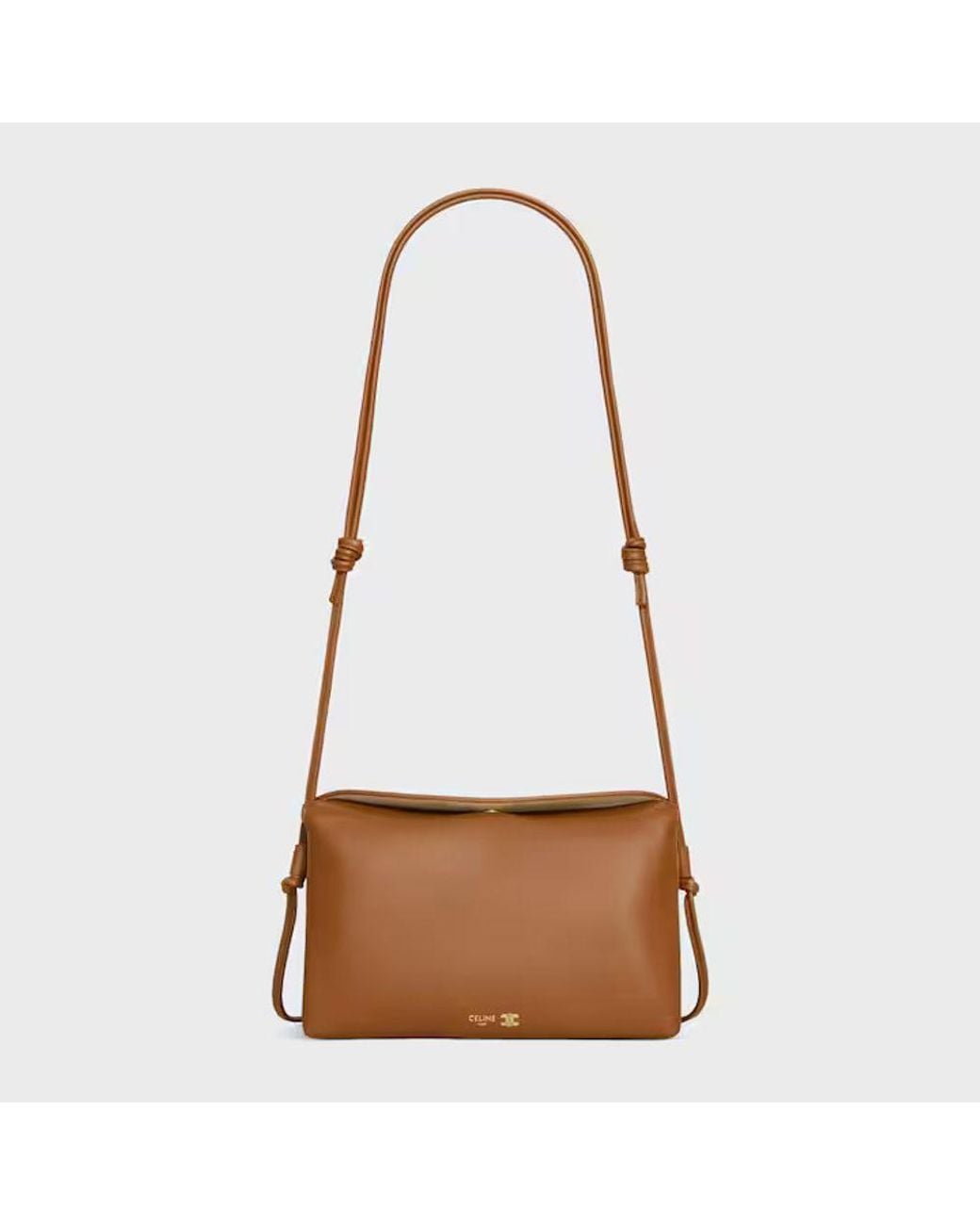 Céline Brown Celine Caramel Leather Shoulder Bag — Caramel