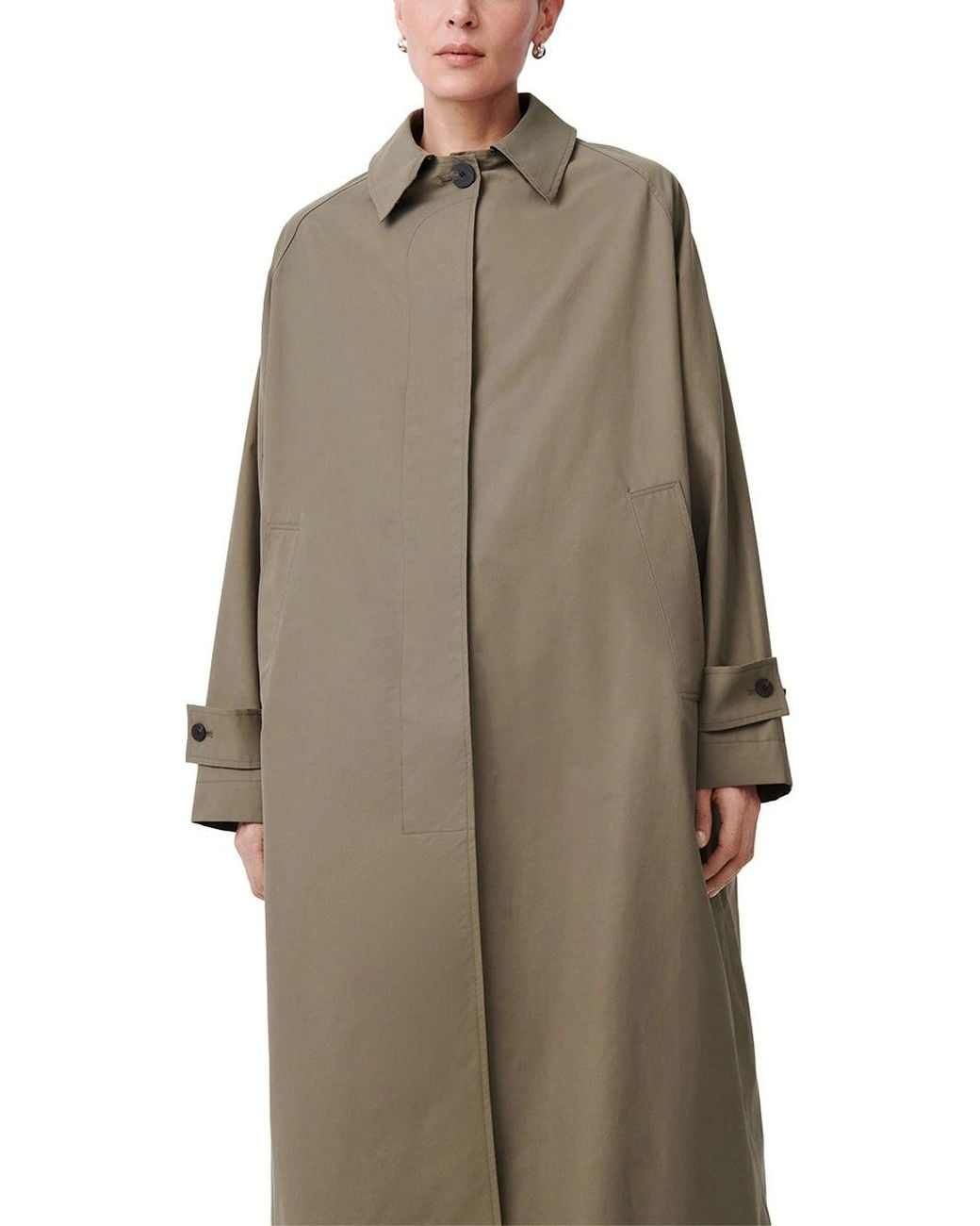 Studio Nicholson Green Holin Coat Dark Dusk