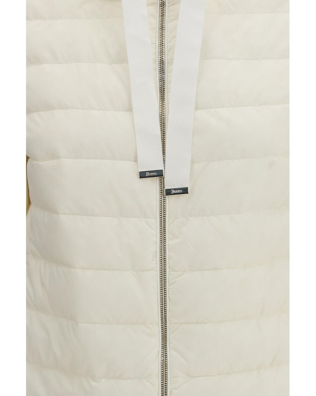 Herno White Padded Cardigan