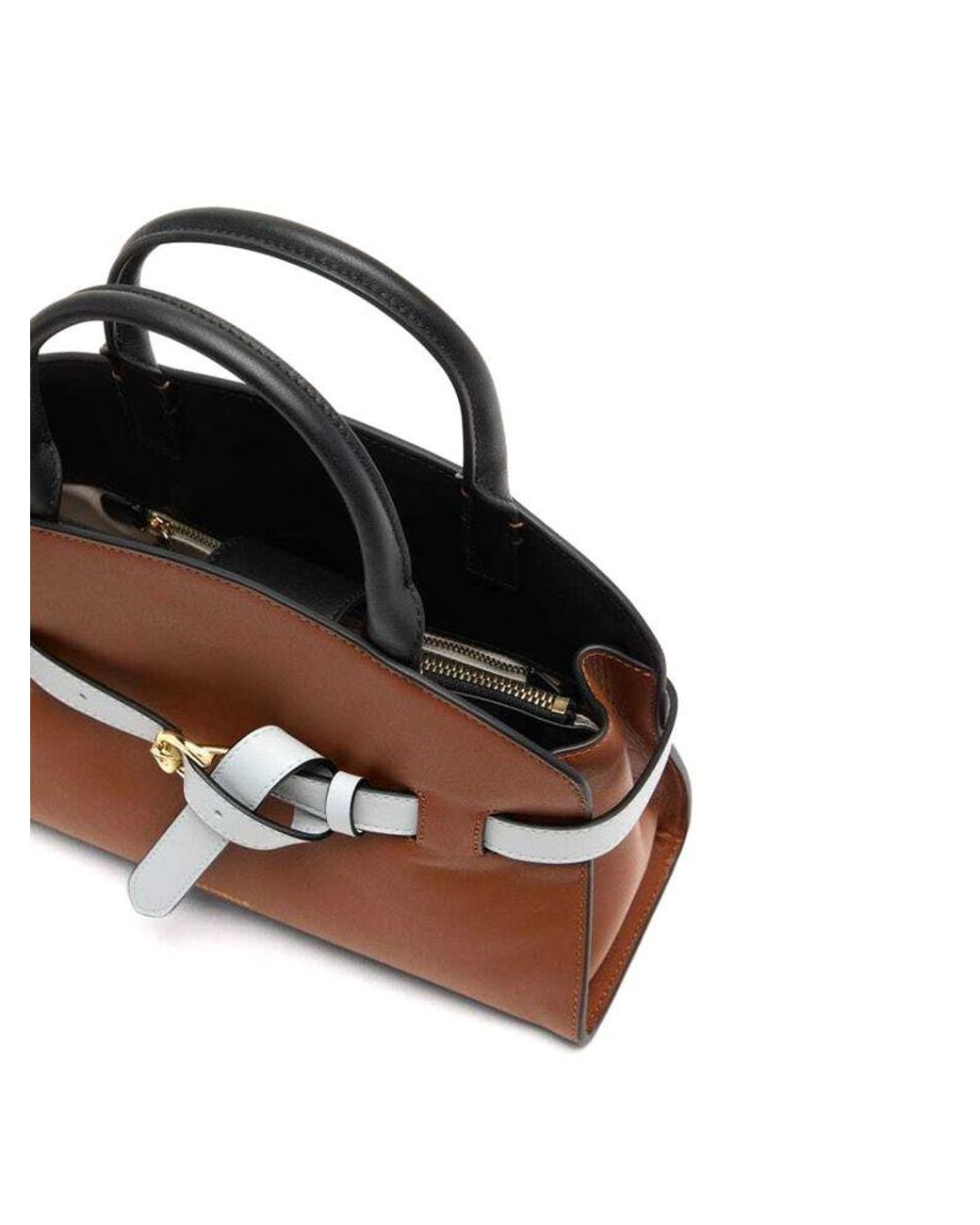 Coccinelle Brown Top Handle Bag Cognac--Snow Smooth Leather