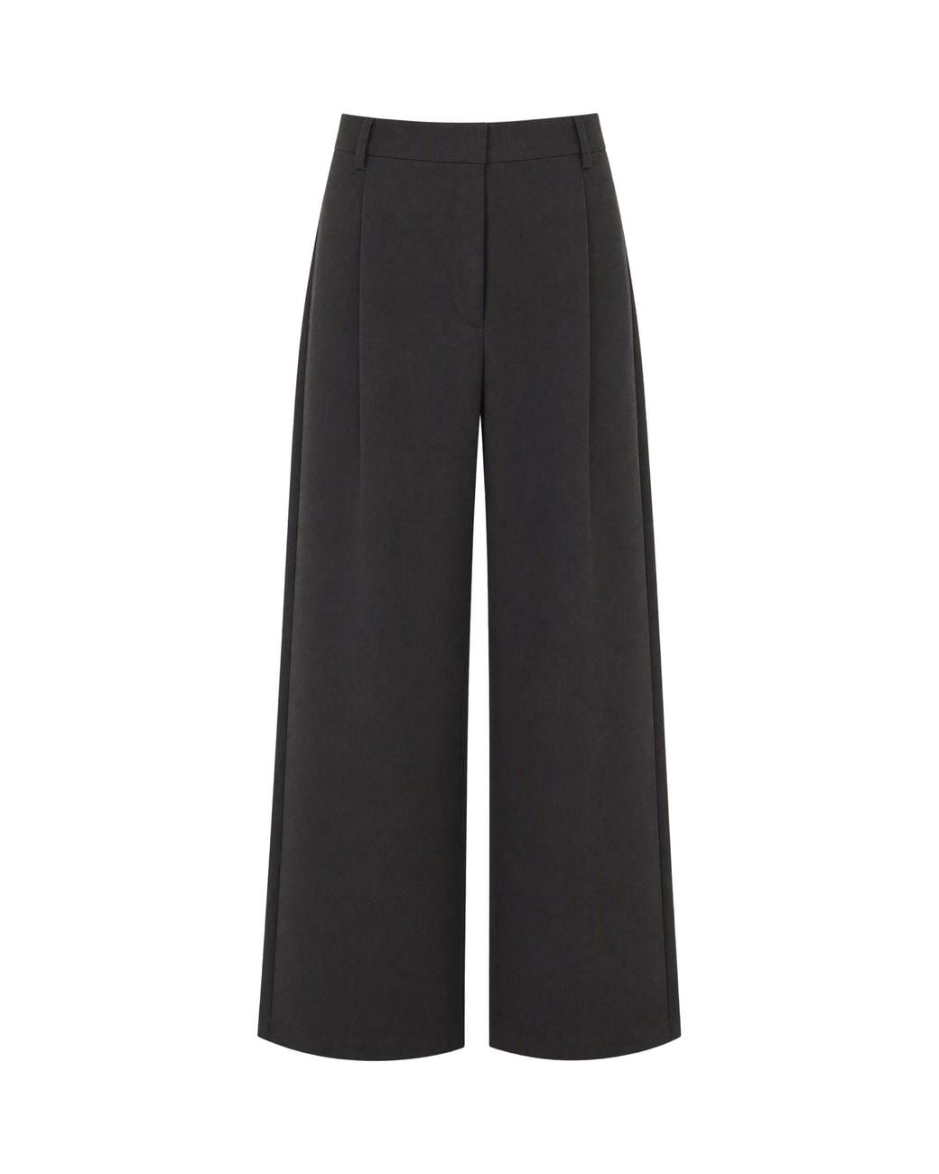 Sessun Black Wide-Leg Trousers Provenco