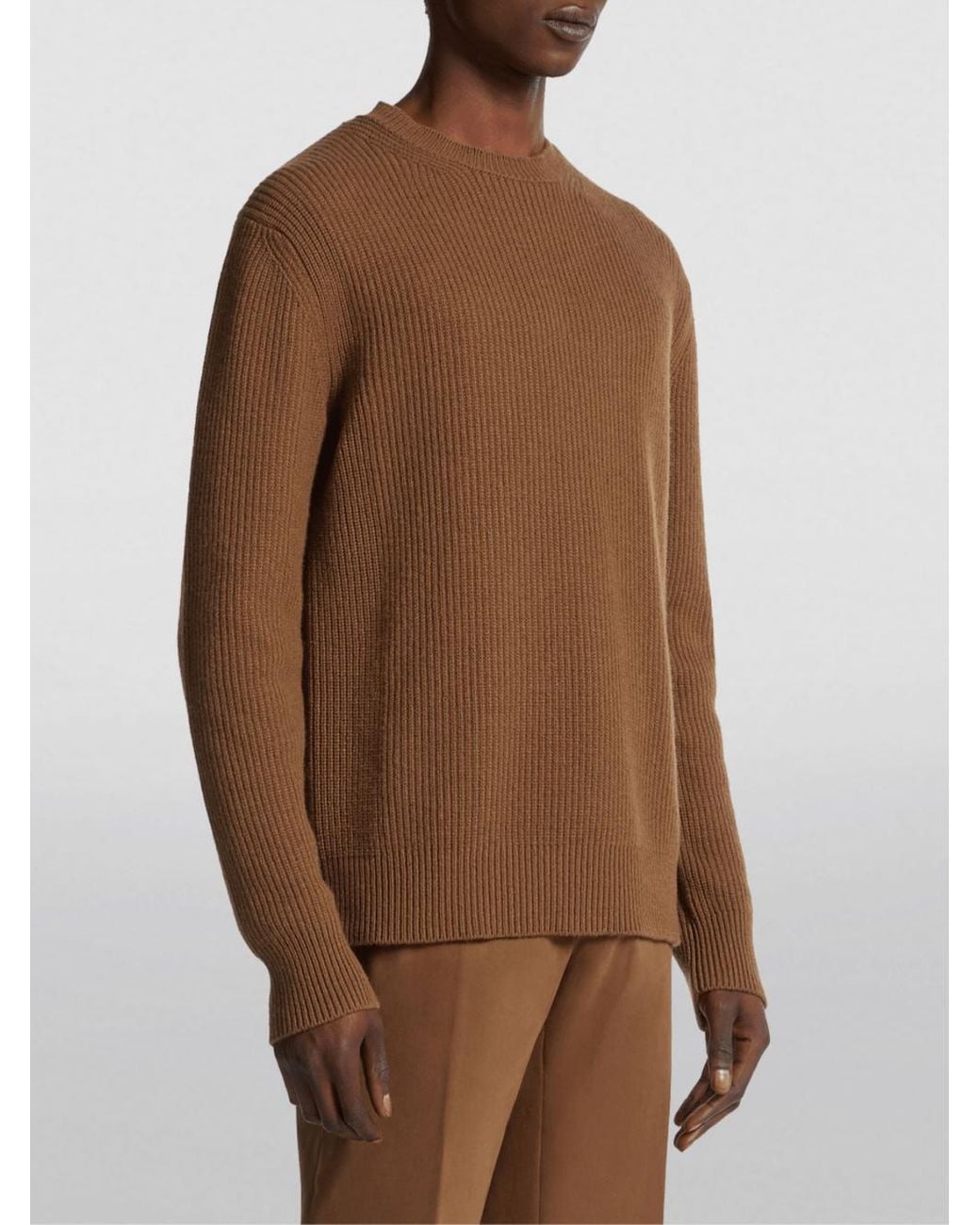 Zegna Brown Oasi Cashmere Sweater for men