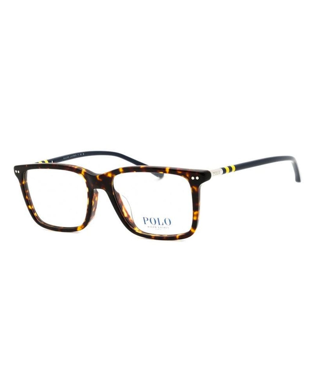 Polo Ralph Lauren Black Eyeglasses Rectangle Full Rim, Tortoise Frame And Clear Demo Lenses Lens Ph2287F5003 Sunglasses for men
