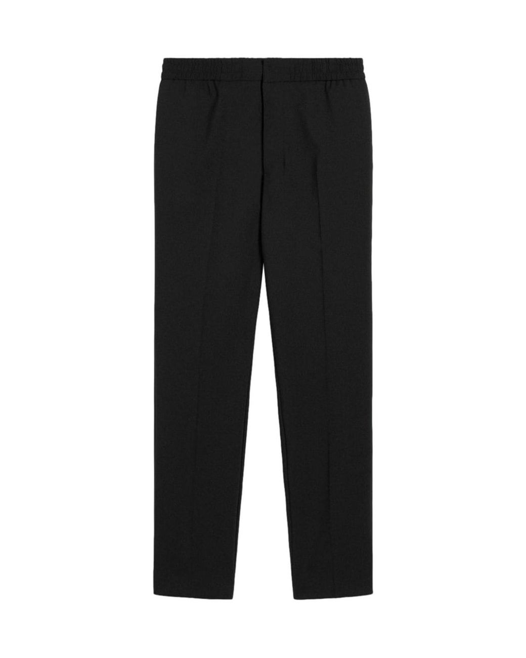 AMI Black Straight-Leg Tailored Pants for men