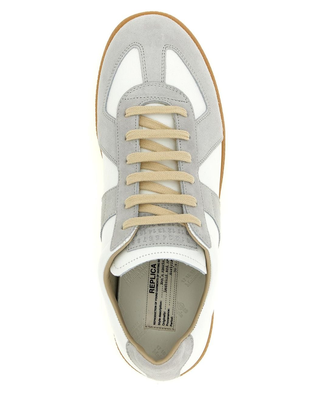 Maison Margiela White Calfskin Sneakers for men
