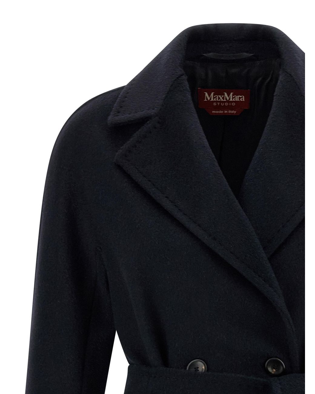 Max Mara Black Panteon Coat Coats, Trench