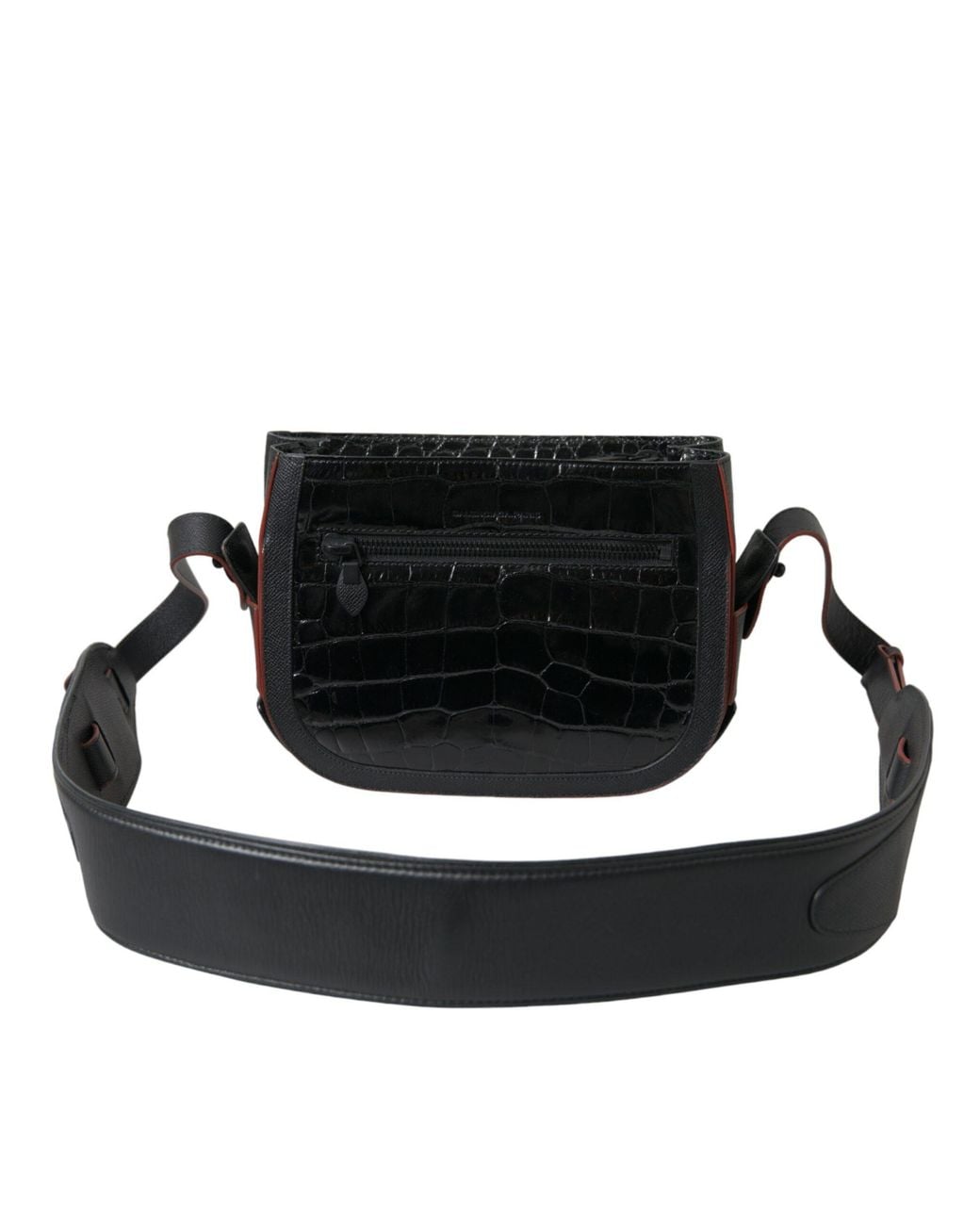 Balenciaga Black Elegant Exotic Leather Camera Bag