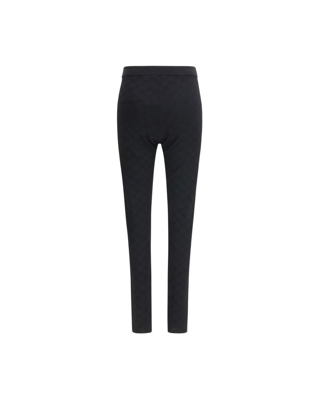 Gucci Blue Black Viscose Leggings