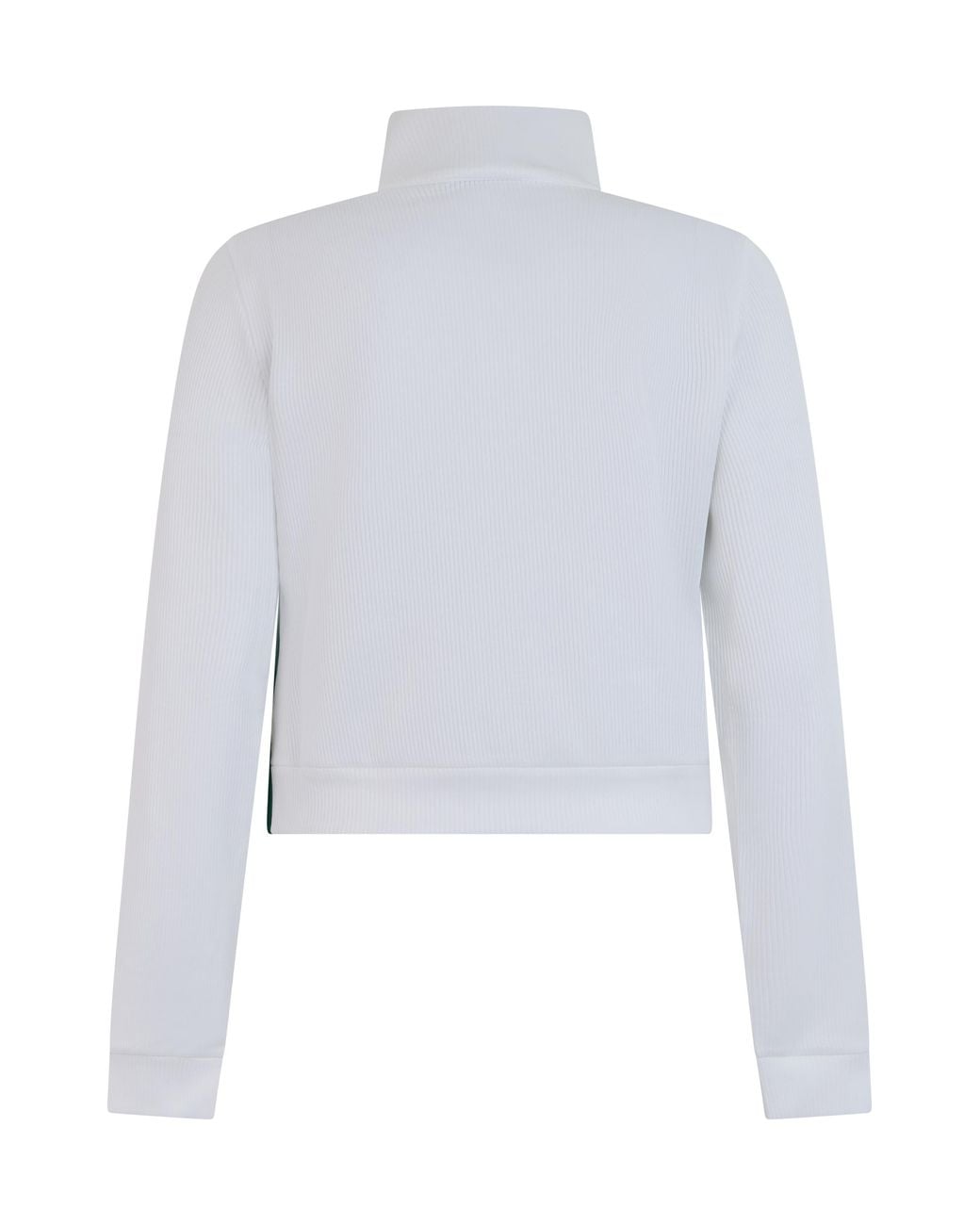 Gucci White Zip Hoodie Cotton Ribbed Jersey Sweatshirts