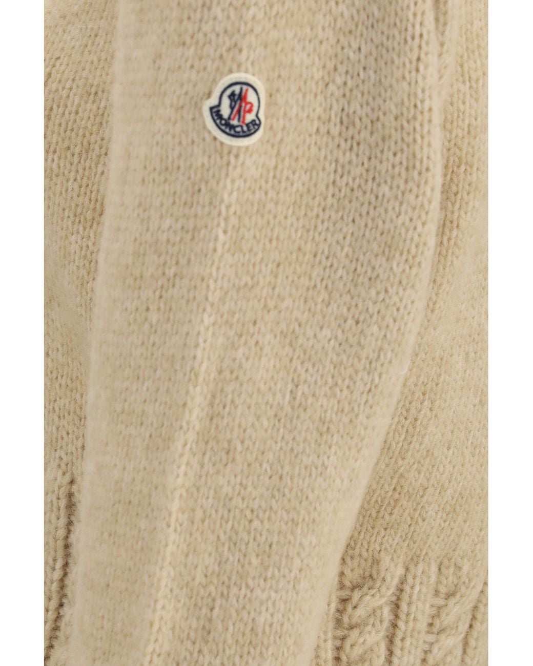Moncler Natural Alpaca-Blend Turtleneck Sweater