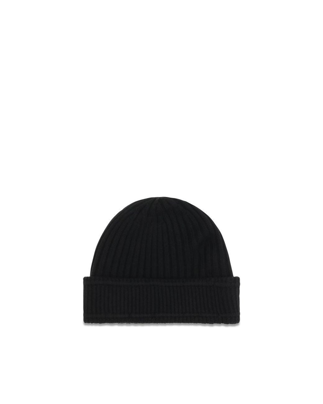 Burberry Black Wool Oves Aries Beanie for men