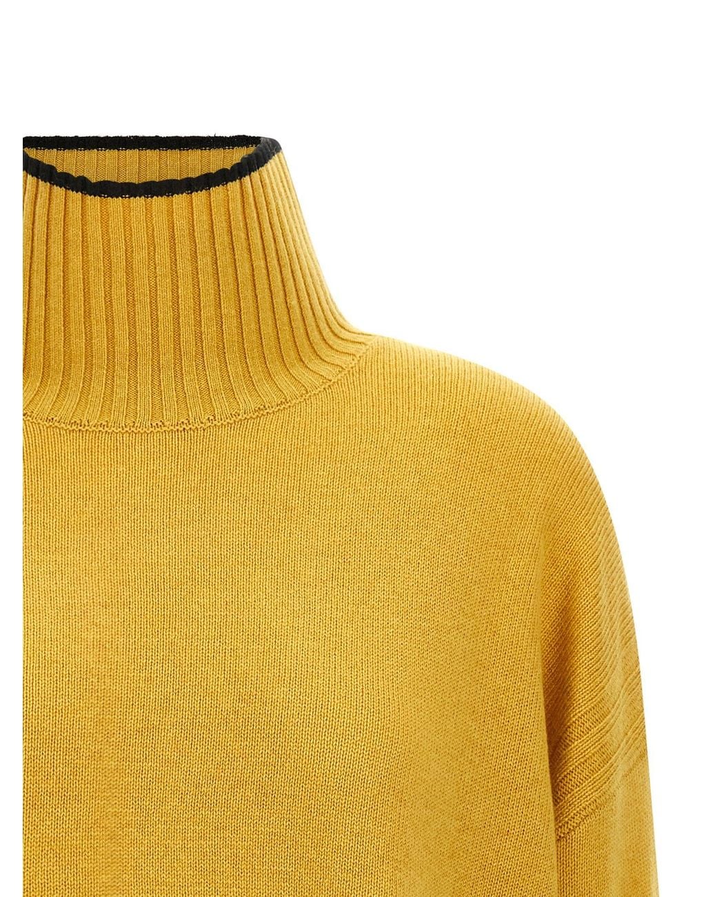 Pinko Yellow Turtleneck Sweater