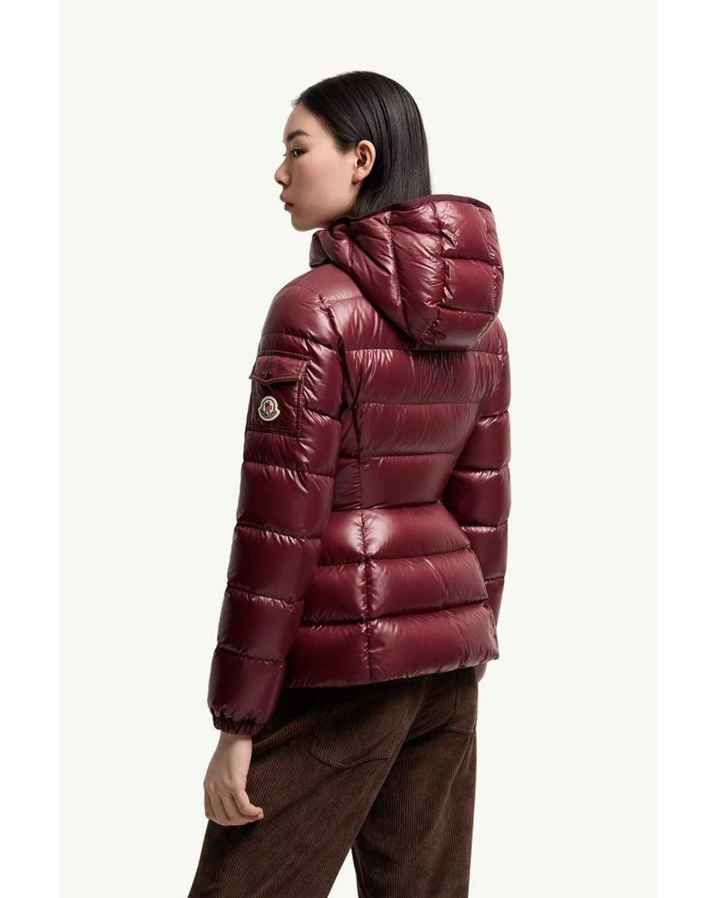 Moncler Red Moncler H26 Down Jacket — Burgundy
