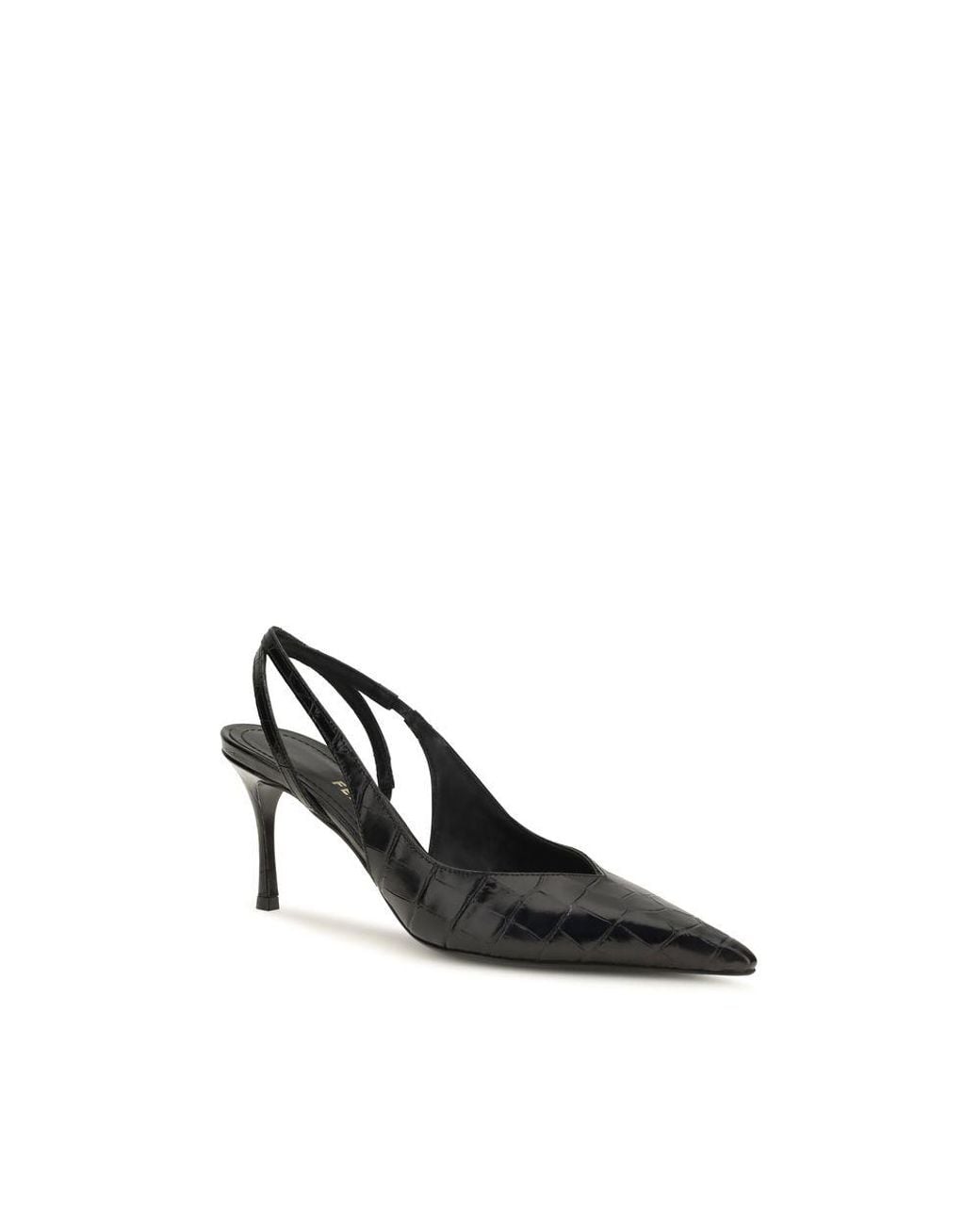 Ferragamo Black Calf Leather Bos Taurus Pumps