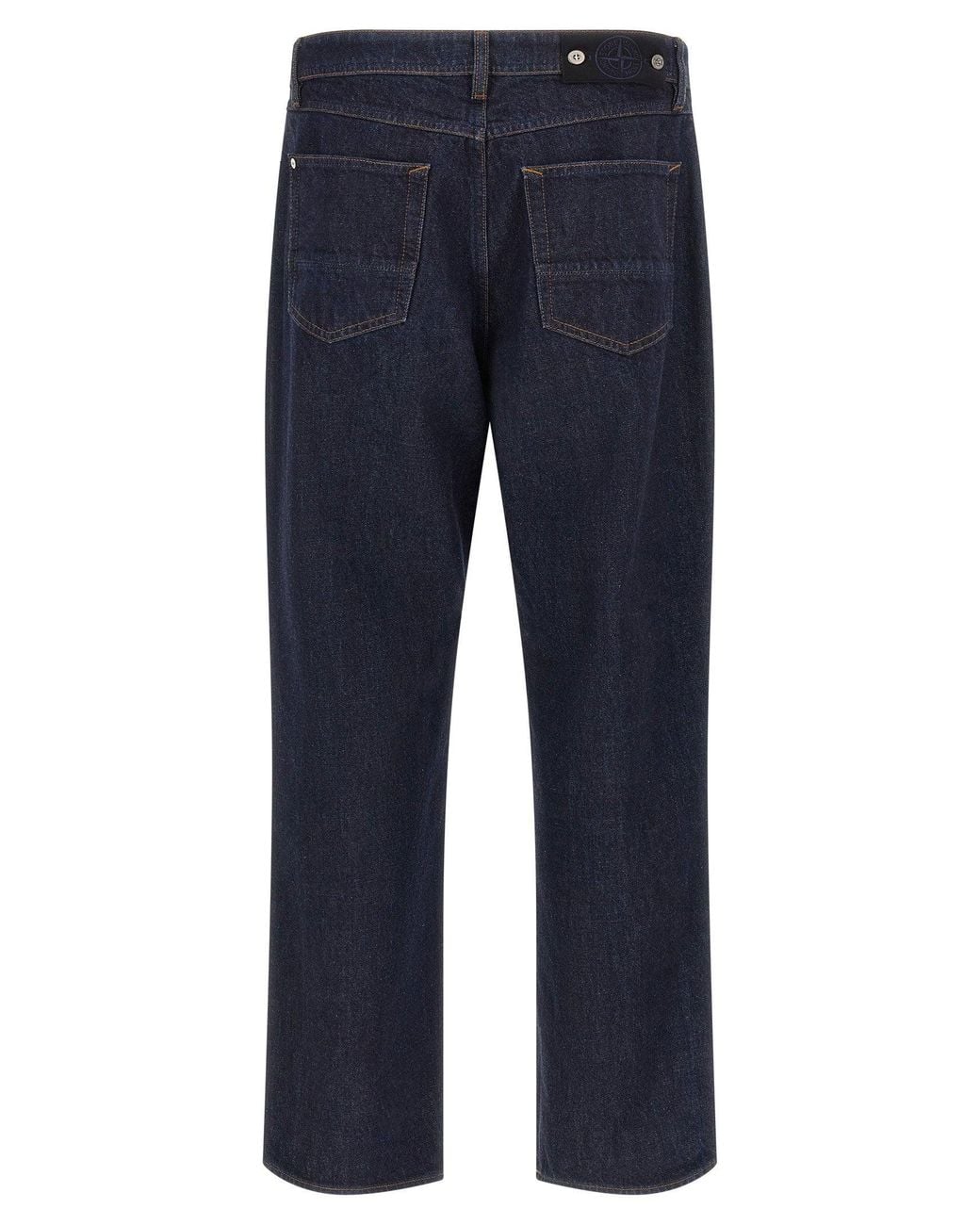 Stone Island Blue Organic Cotton Denim Jeans