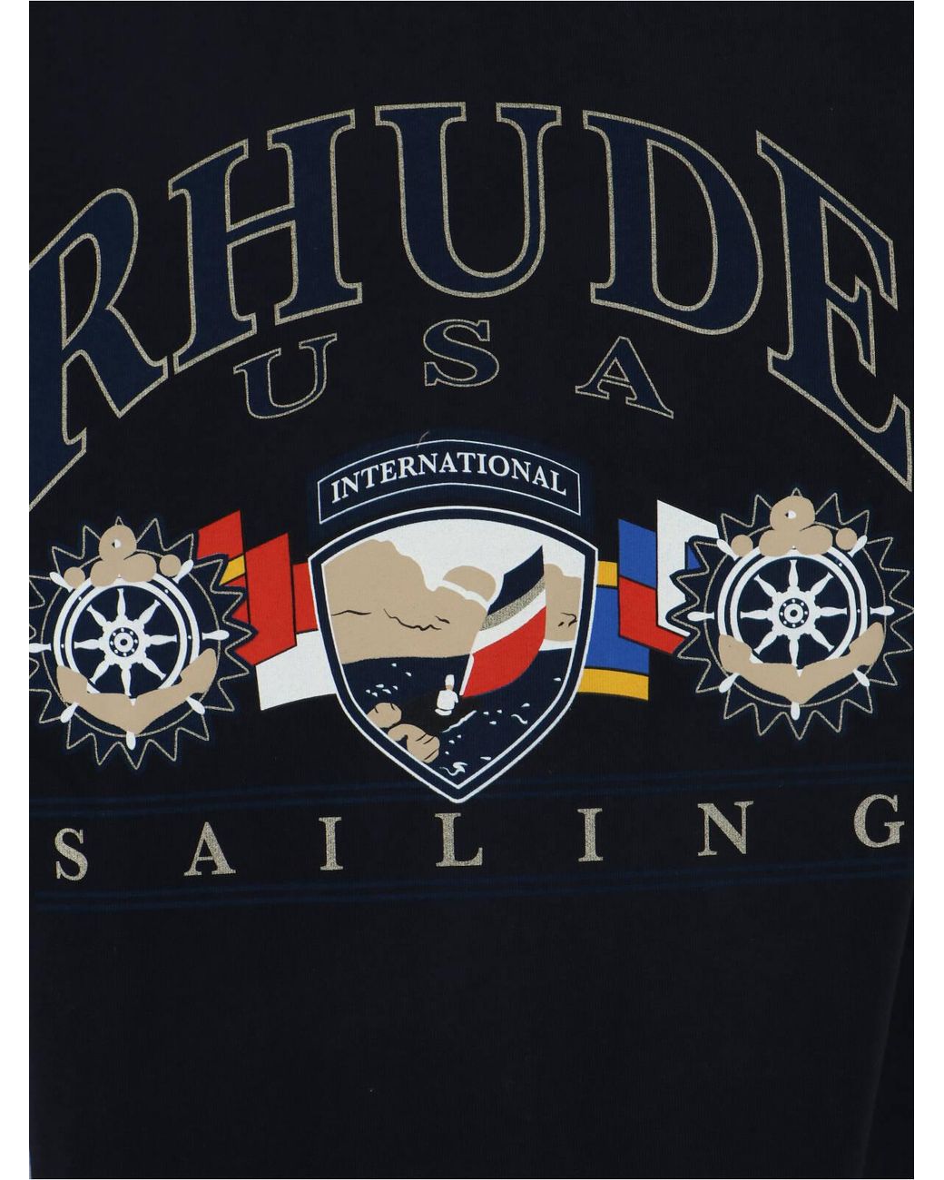 Rhude Black T-Shirts And Polos for men