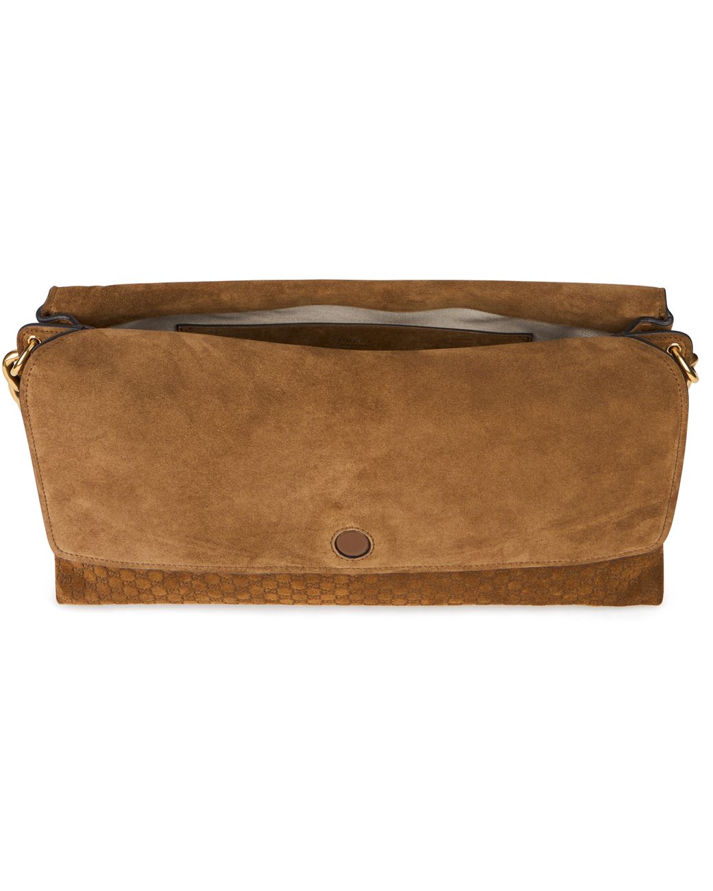 Gucci Brown Shoulder Bag Suede Calfskin Handbags