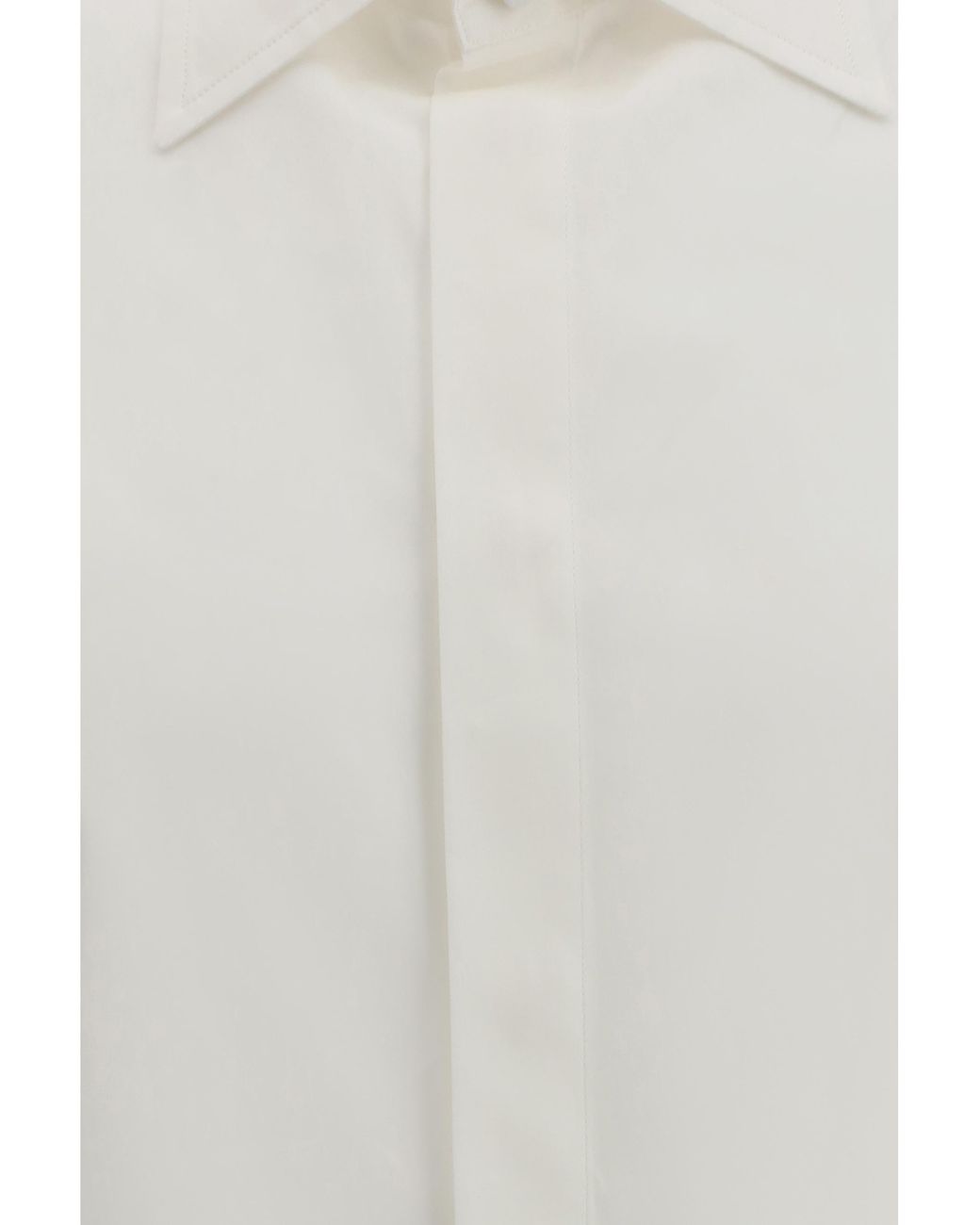 Valentino White Rockstud Untitled Cotton Shirt for men