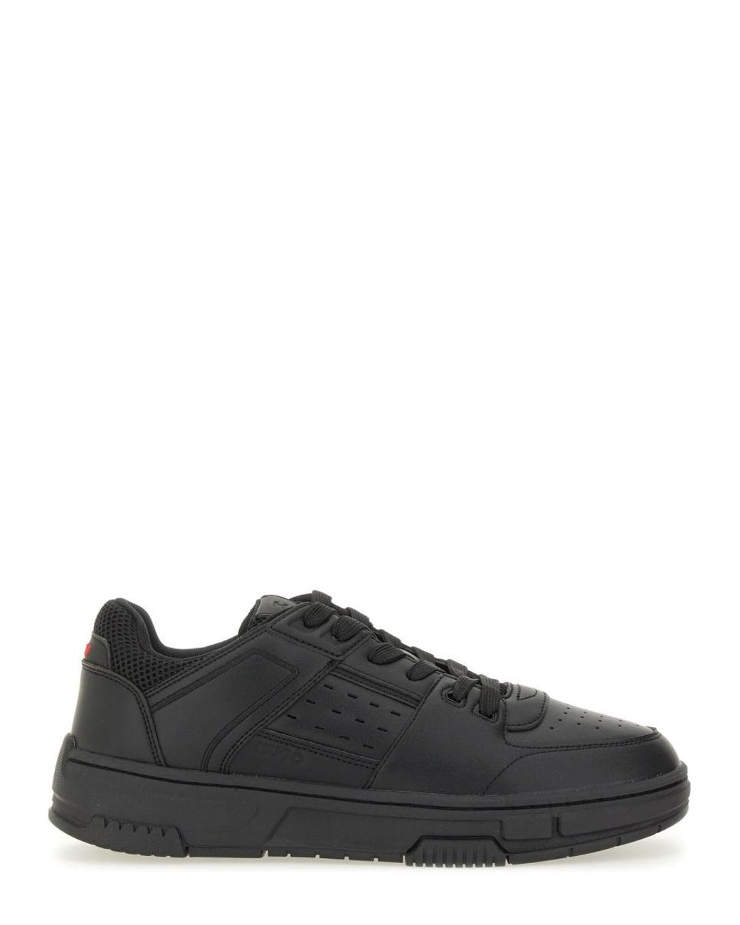 HUGO Black Hugo Mesh-Detailed Sneakers for men