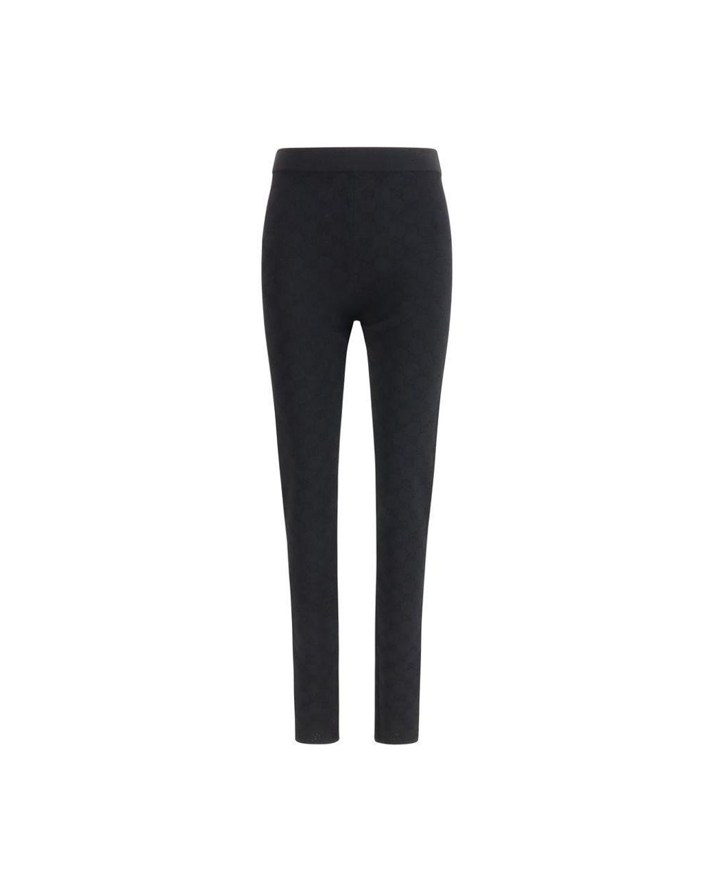 Gucci Blue Black Viscose Leggings
