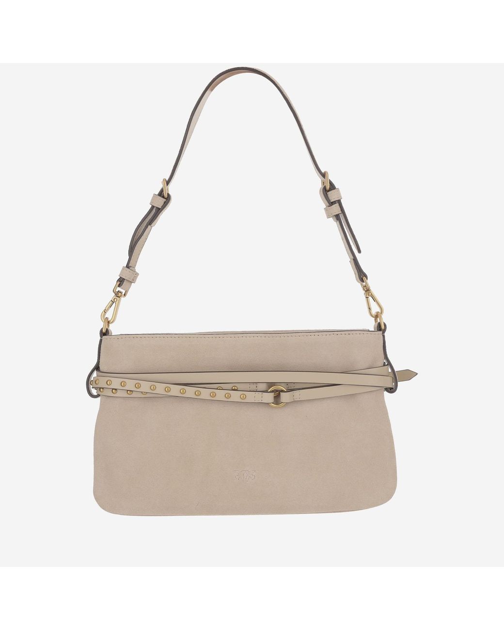 Pinko Natural Shoulder Bag Mini Belt Leather