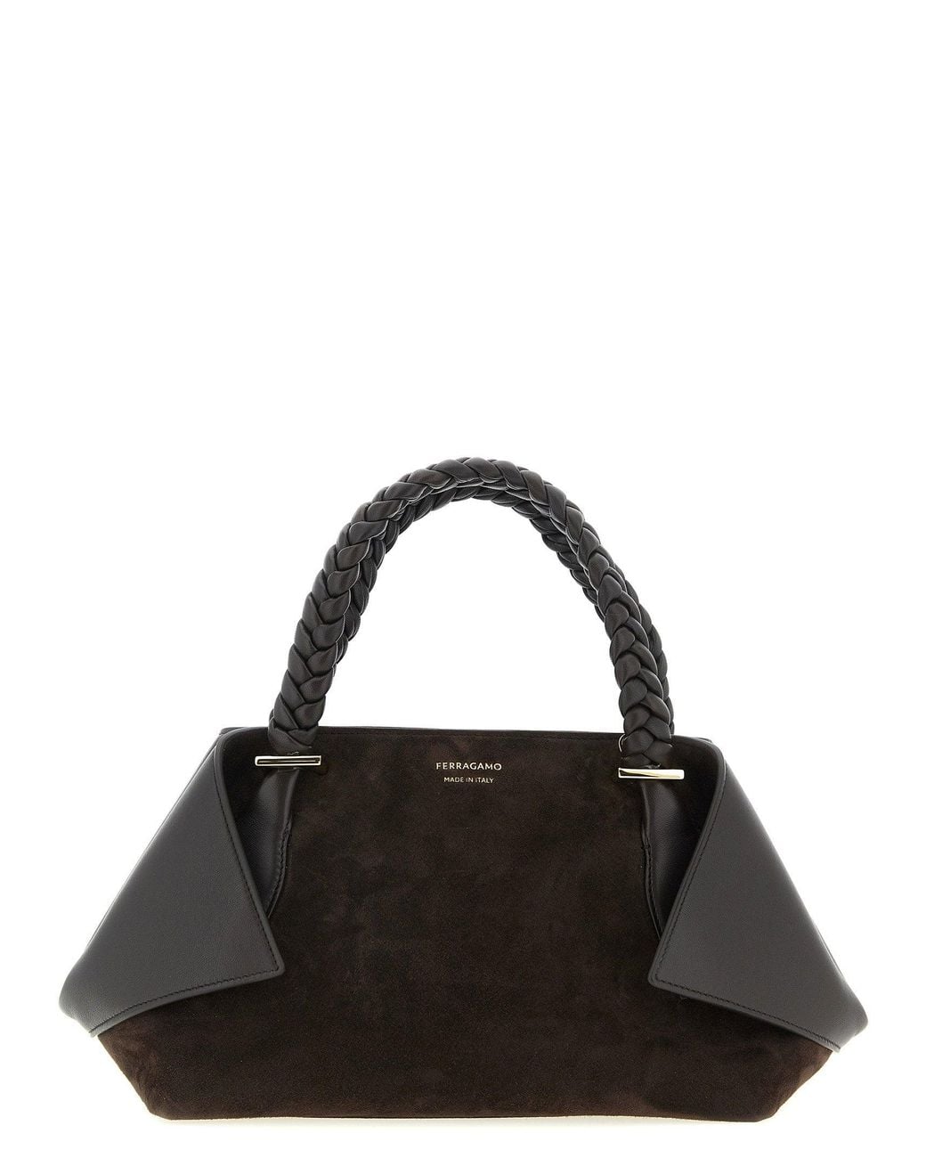 Ferragamo Black Top Handle Bag