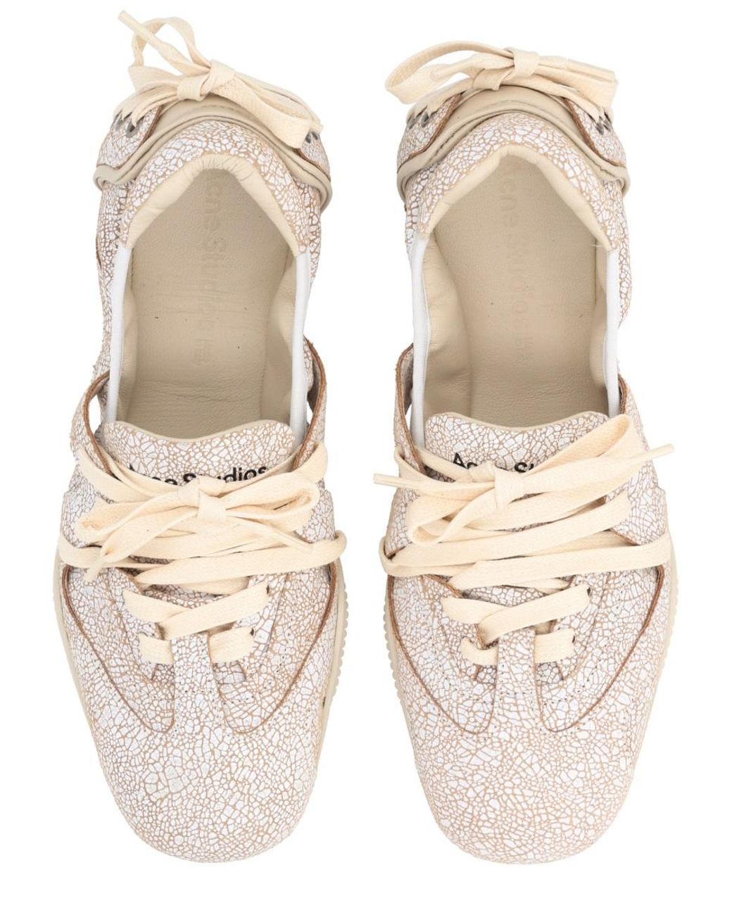 Acne Natural Acne Studios Ballerina Hybrid Leather Sneaker