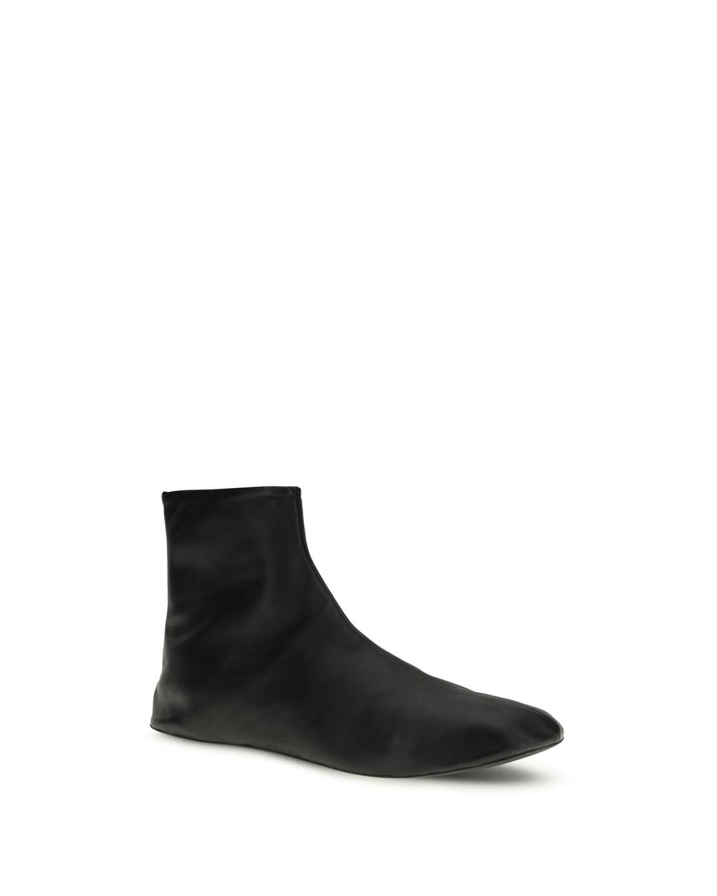 The Row Black The Row Lambskin Ankle Boot