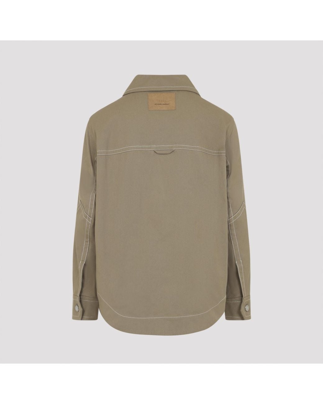 AMI Green Ami Worker Buttoned Jacket Cotton for men